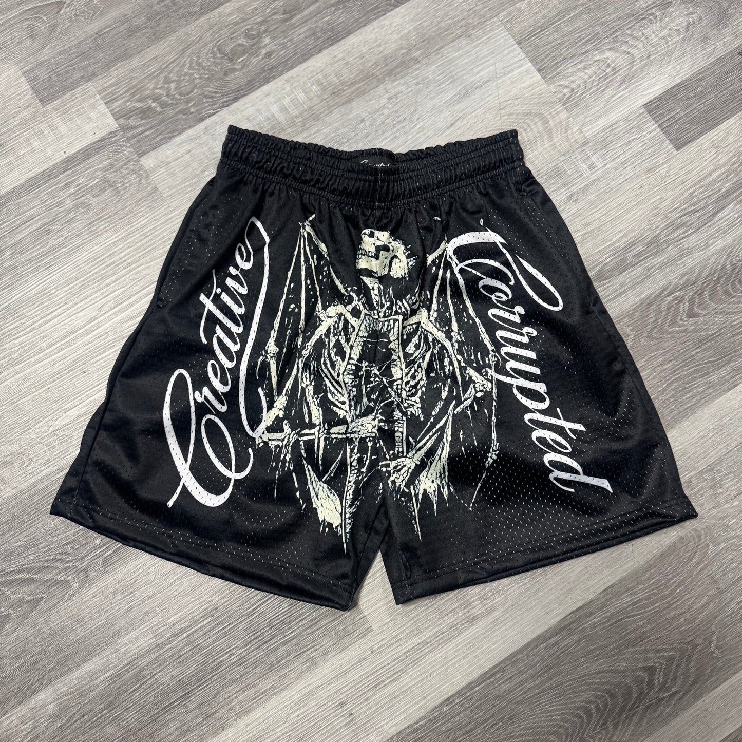 Corrupted Creative Hells Angel Mesh Shorts