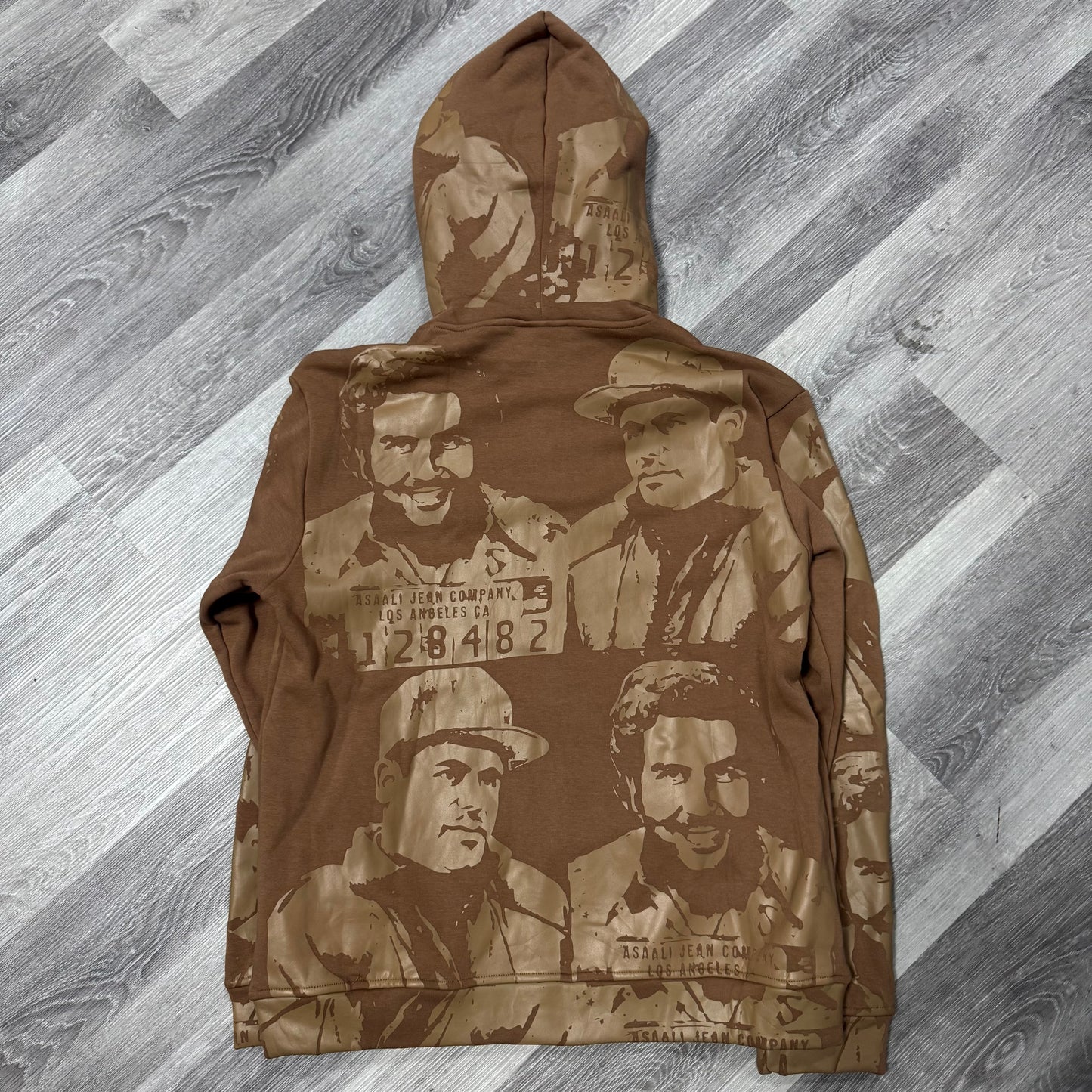 Asaali Cartel Zip Up Hoodie (Mocha Brown)