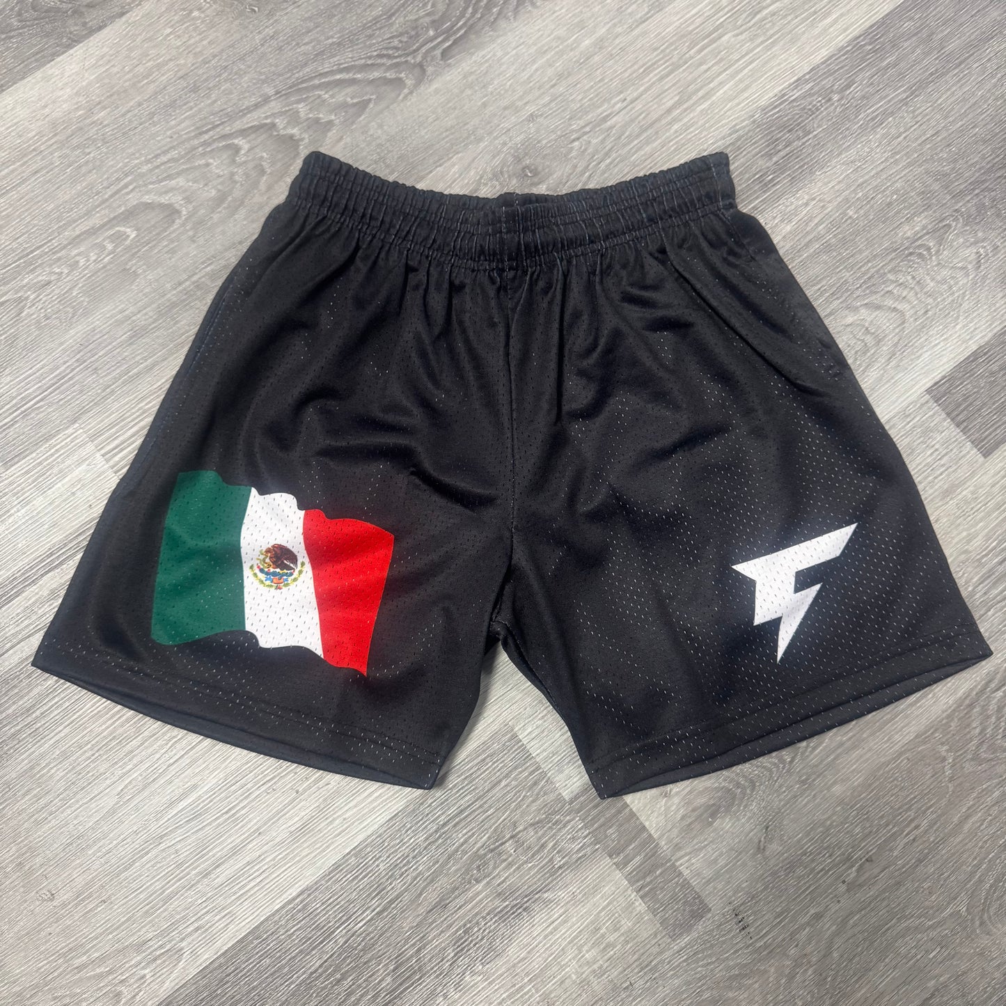 Crispy NYC Mexico Flag Mesh Shorts