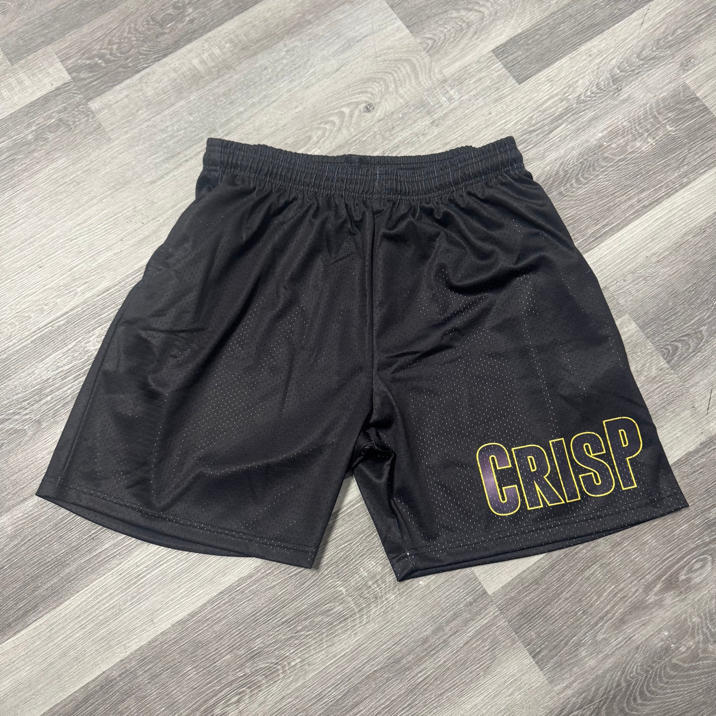 Crispy NYC CRISP Mesh Shorts (Black/Yellow)