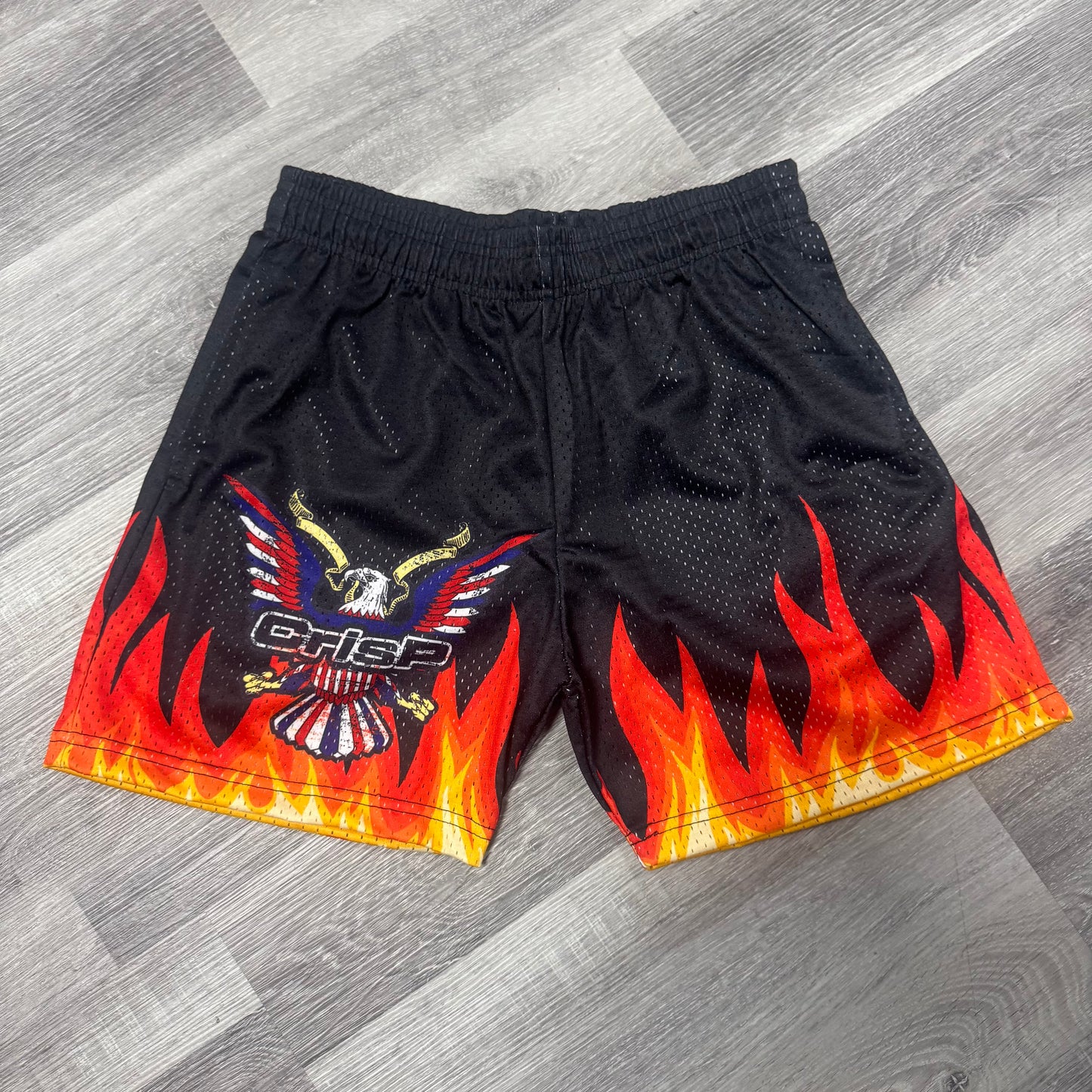 Crispy NYC Flame Dipset Mesh Shorts