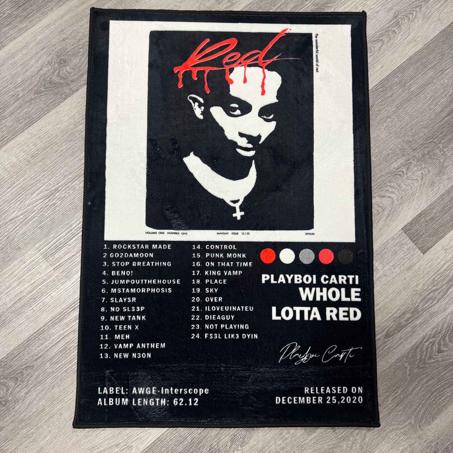 Whole Lotta Red Album Rug