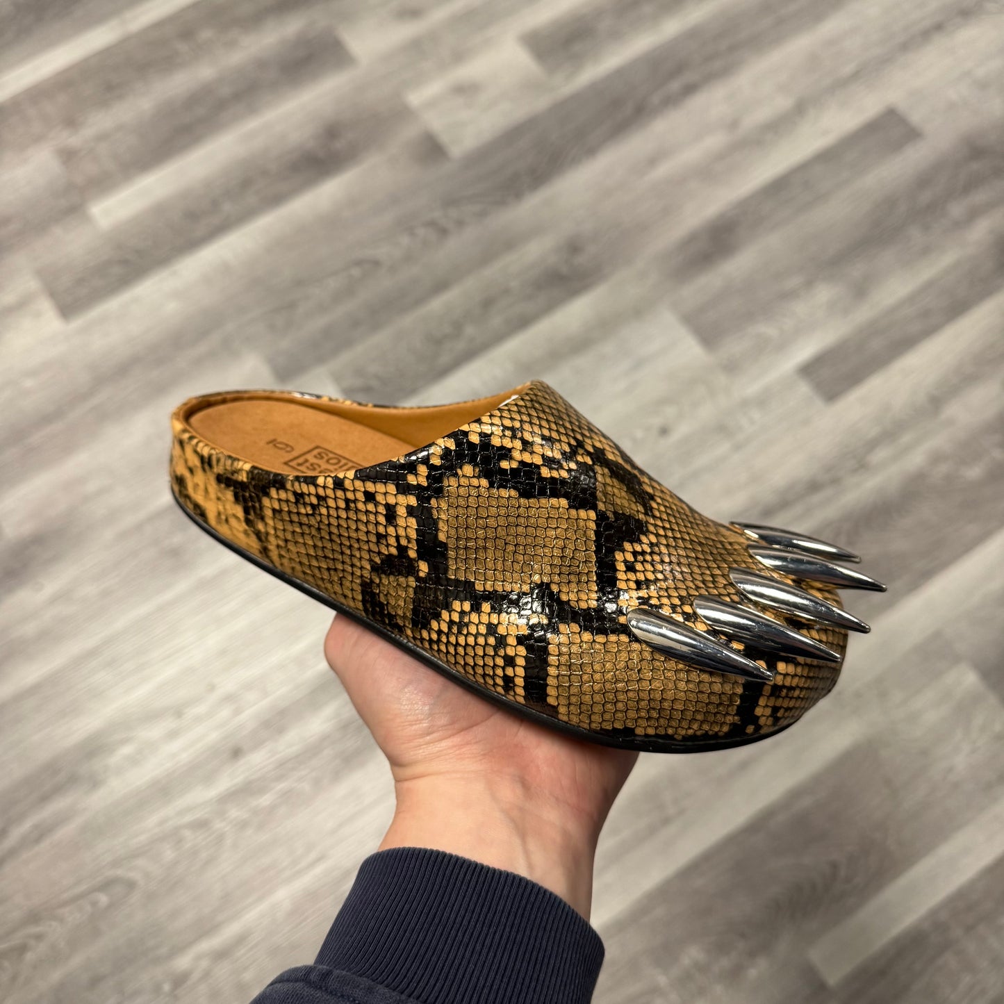 Bravest Studios Claw Mule Brown Snakeskin / Brand New