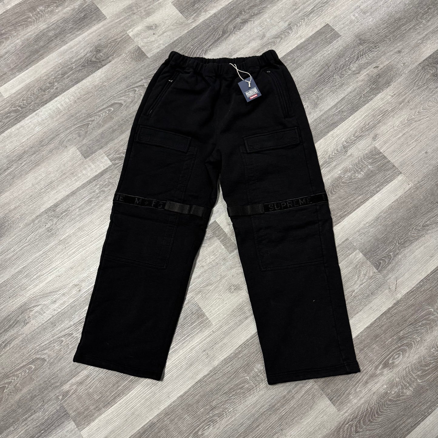 Supreme Girbaud Cargo Sweatpants (Black)