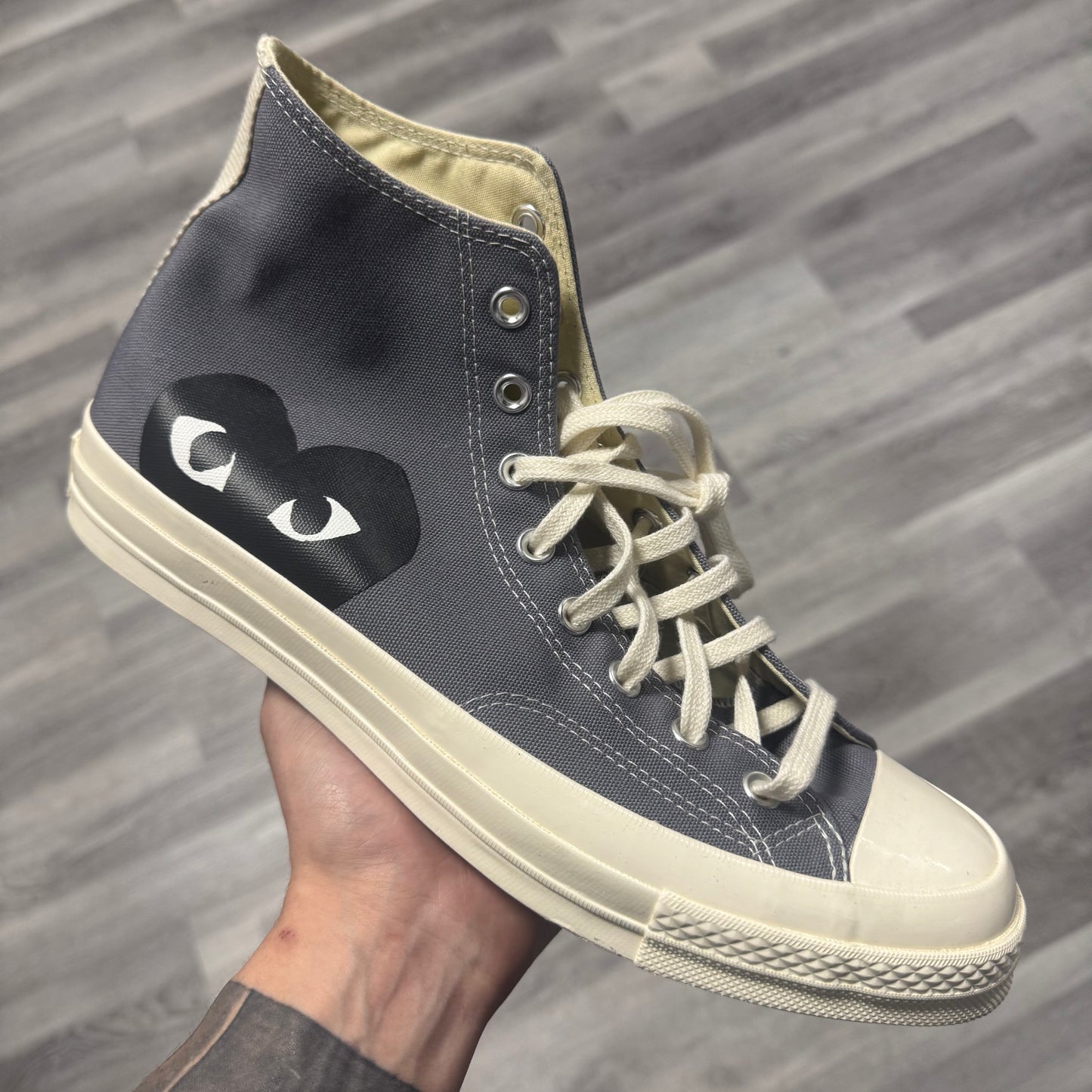 Converse Chuck Taylor High Comme Des Garcons (Play Grey) / Brand New