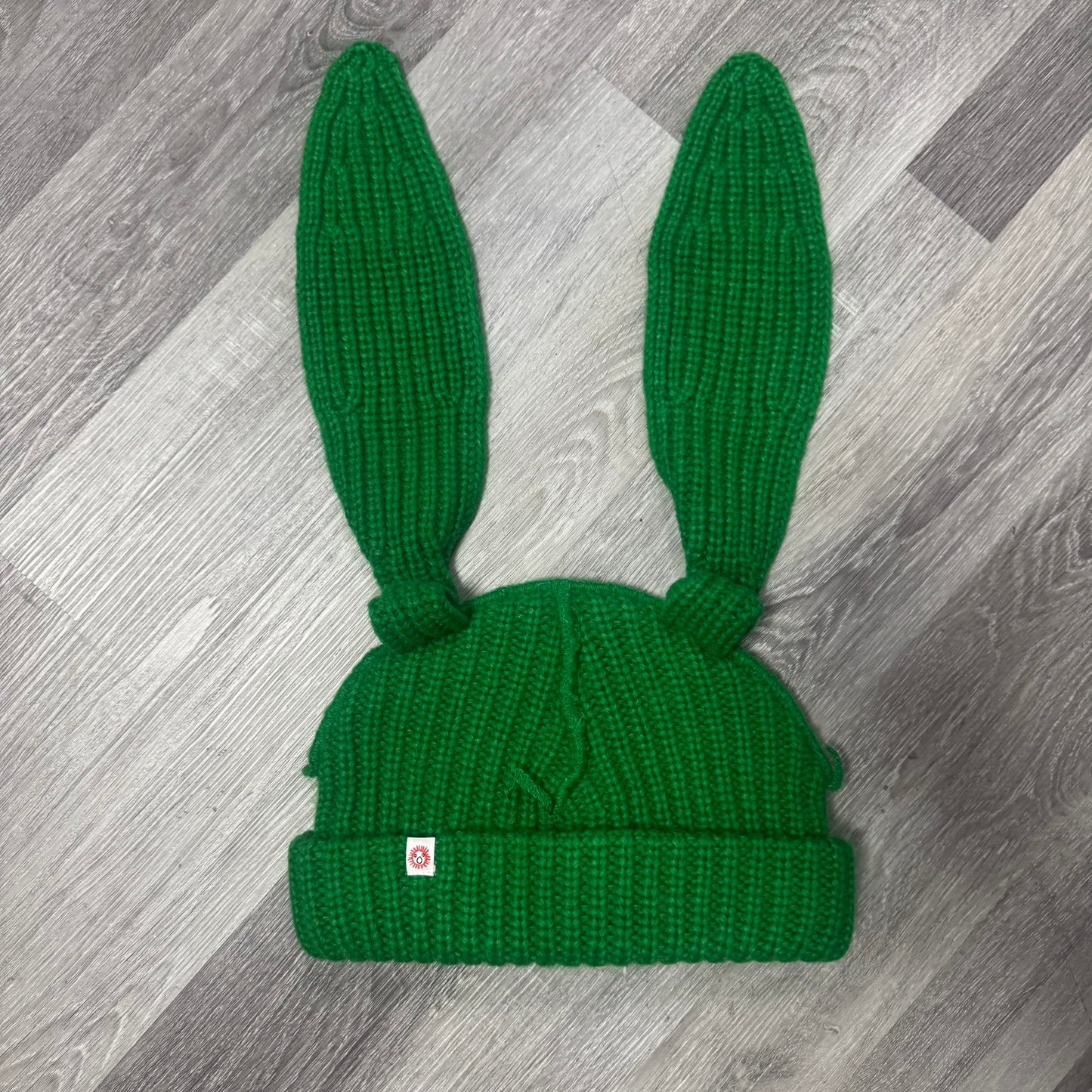 Charles Jeffery Loverboy Chunky Knit Rabbit Beanie (Forest Green)