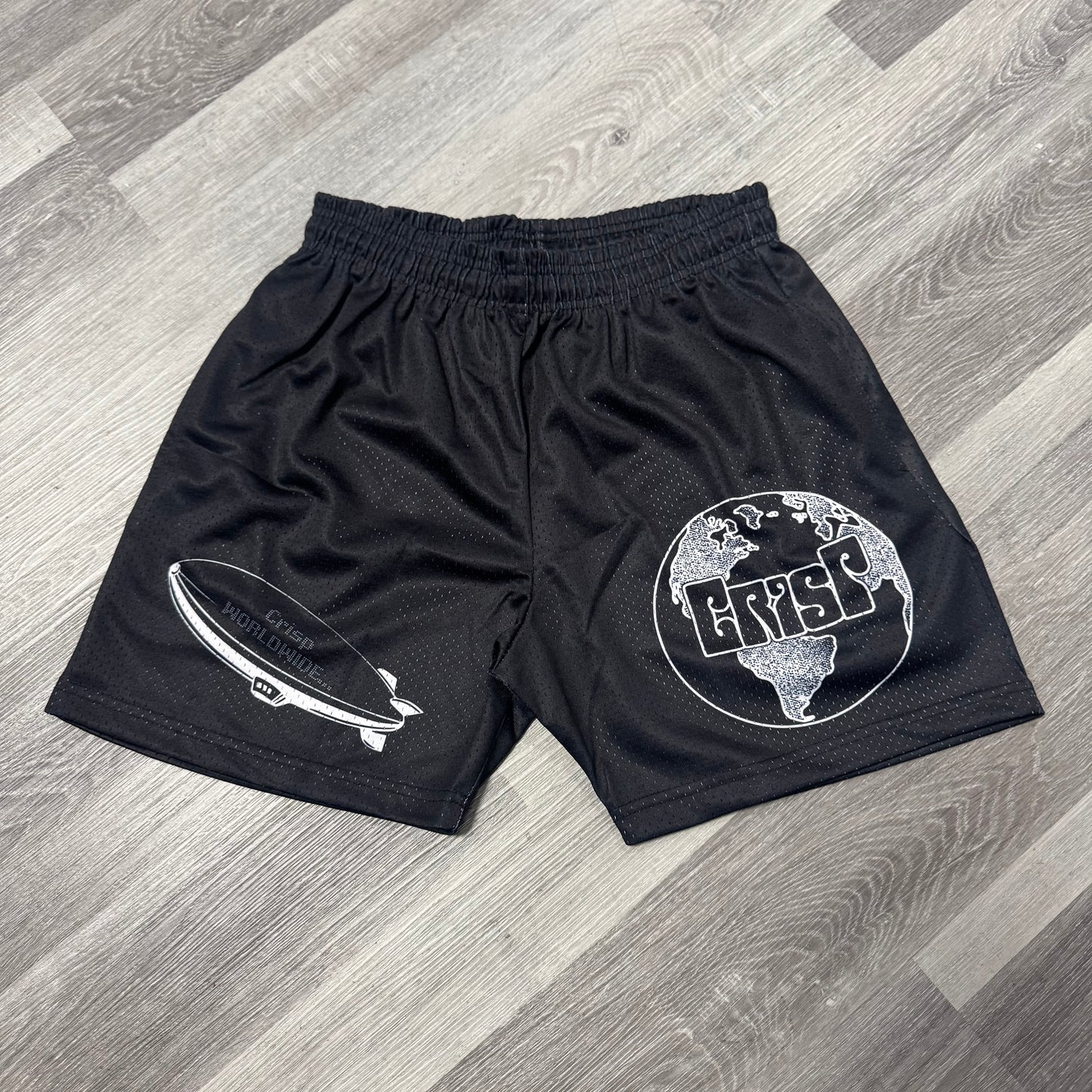 Crispy NYC Worldwide Blimp Mesh Shorts