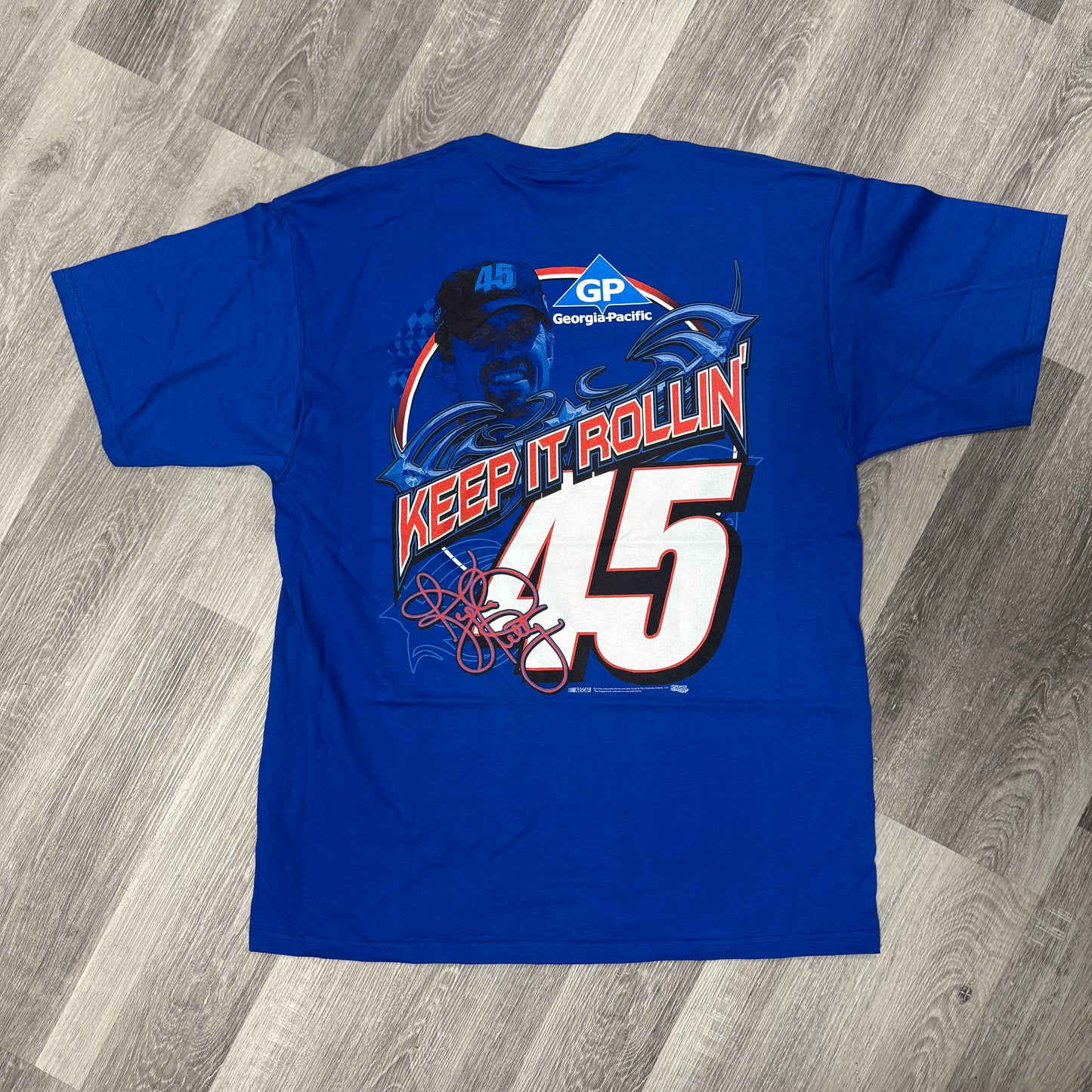 Vintage Nascar Kyle Petty Tee (Blue/Red)