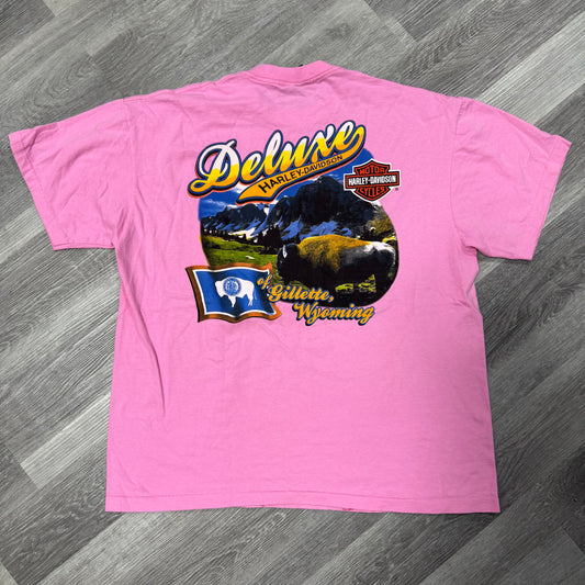 Harley Davidson Pink Deluxe Gillette Washington Tee