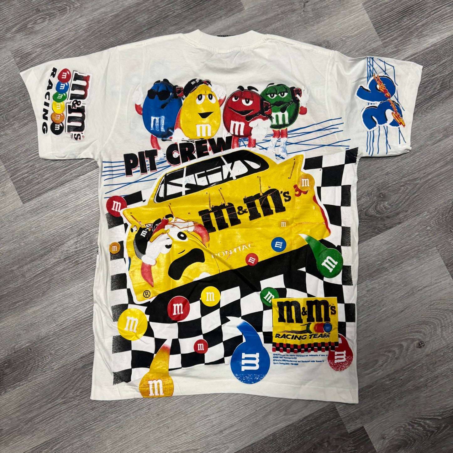 Nascar Ernie Irvan 36 x M&M’s Graphic Tee (White)
