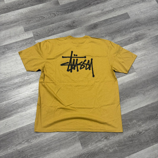 Stussy Logo Tee (Curry Yellow)