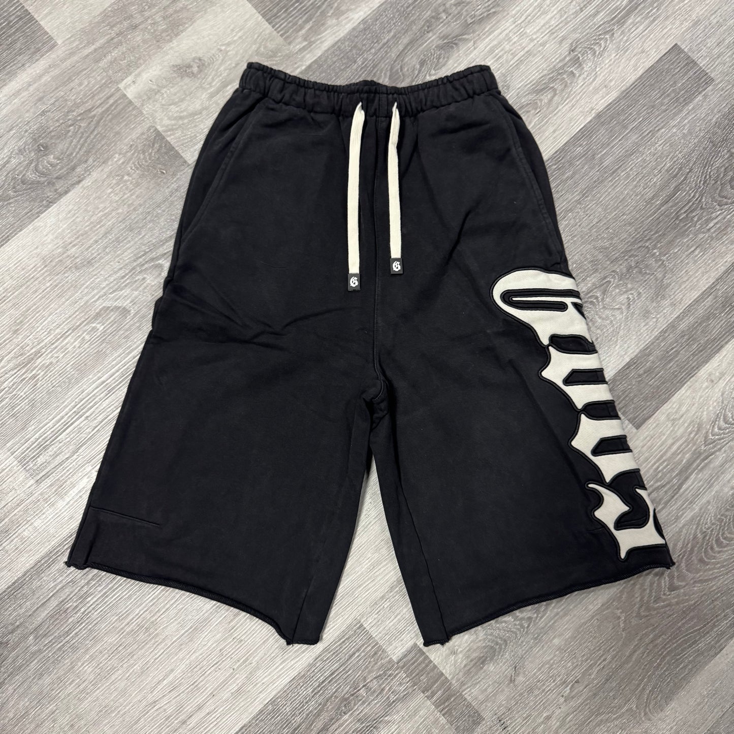 Godspeed OG Logo 3/4 Cut Sweat Shorts (Black)