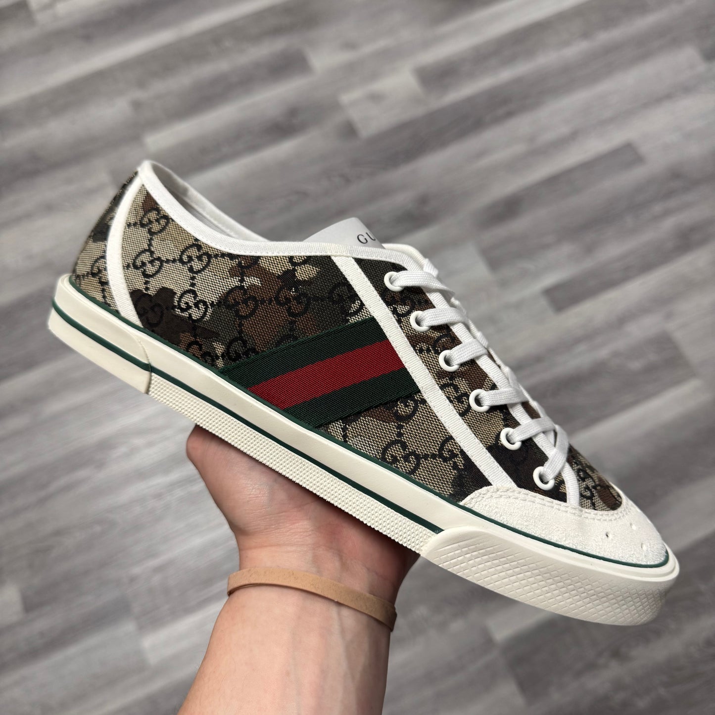 Gucci Tennis 1977 Camouflage Sneaker / Brand New