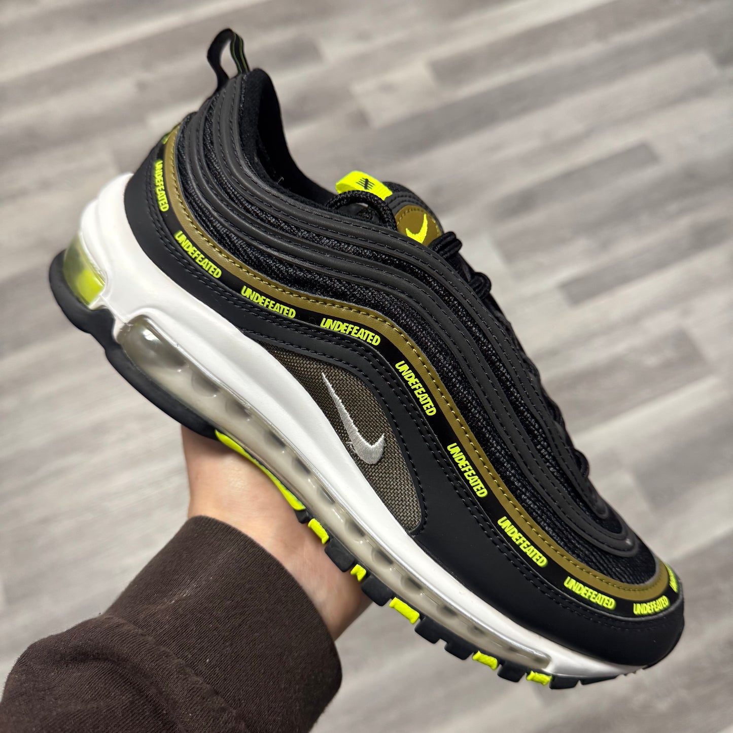 Nike Air Max 97 Undefeated Black Volt / Brand New