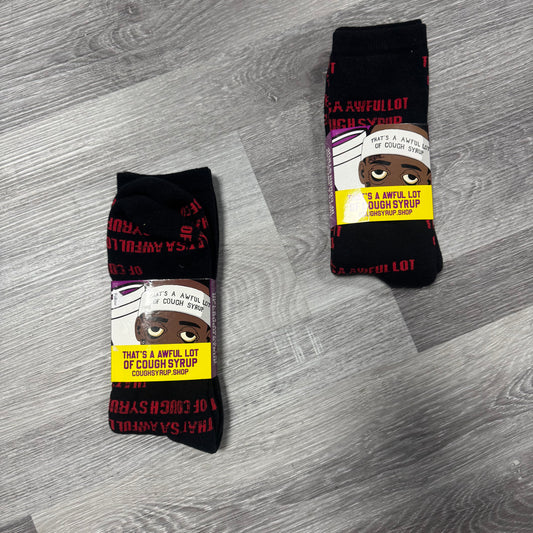 Thats a Awful Lot of Cough Syrup Socks