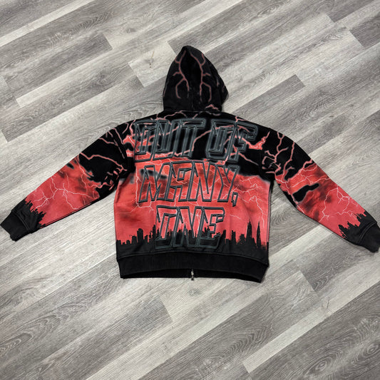Godspeed Voltage Zip Up Hoodie (Red)