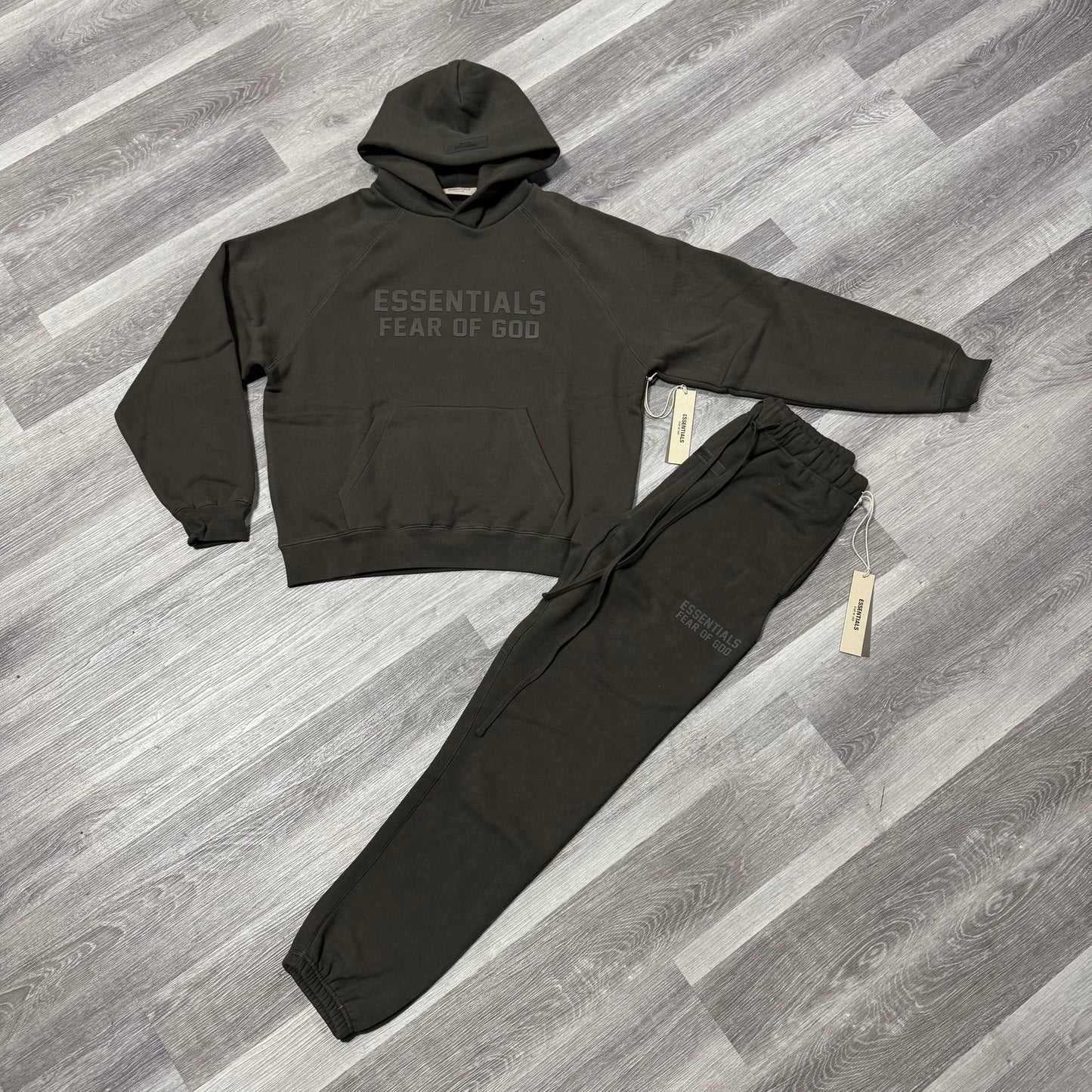 Essentials Sweatsuit (Off Black)
