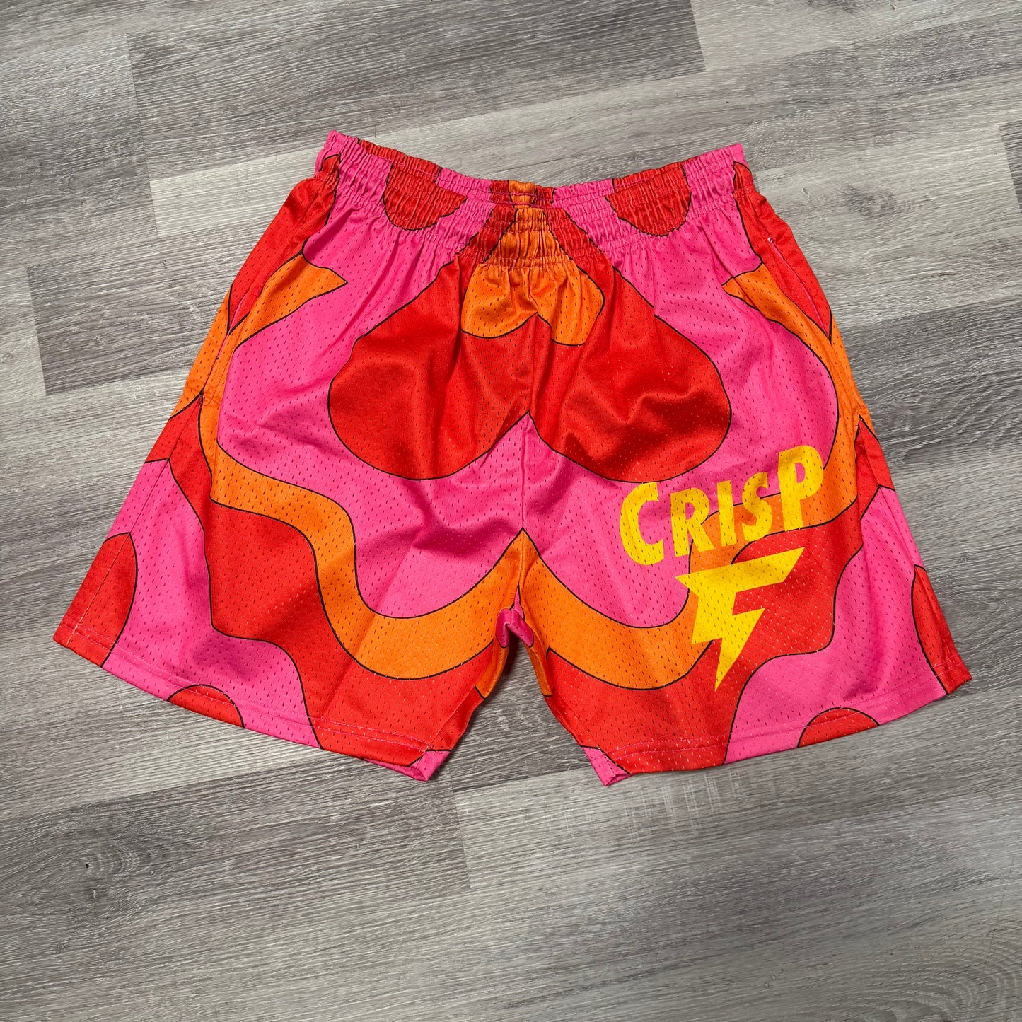 Crispy NYC Love Logo Mesh Shorts