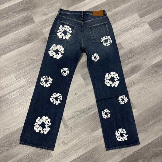 Denim Tears Baggy Dark Washed Denim Jeans