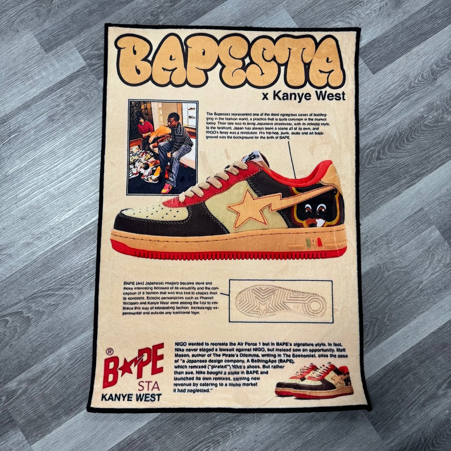 Kanye West Bapesta Rug