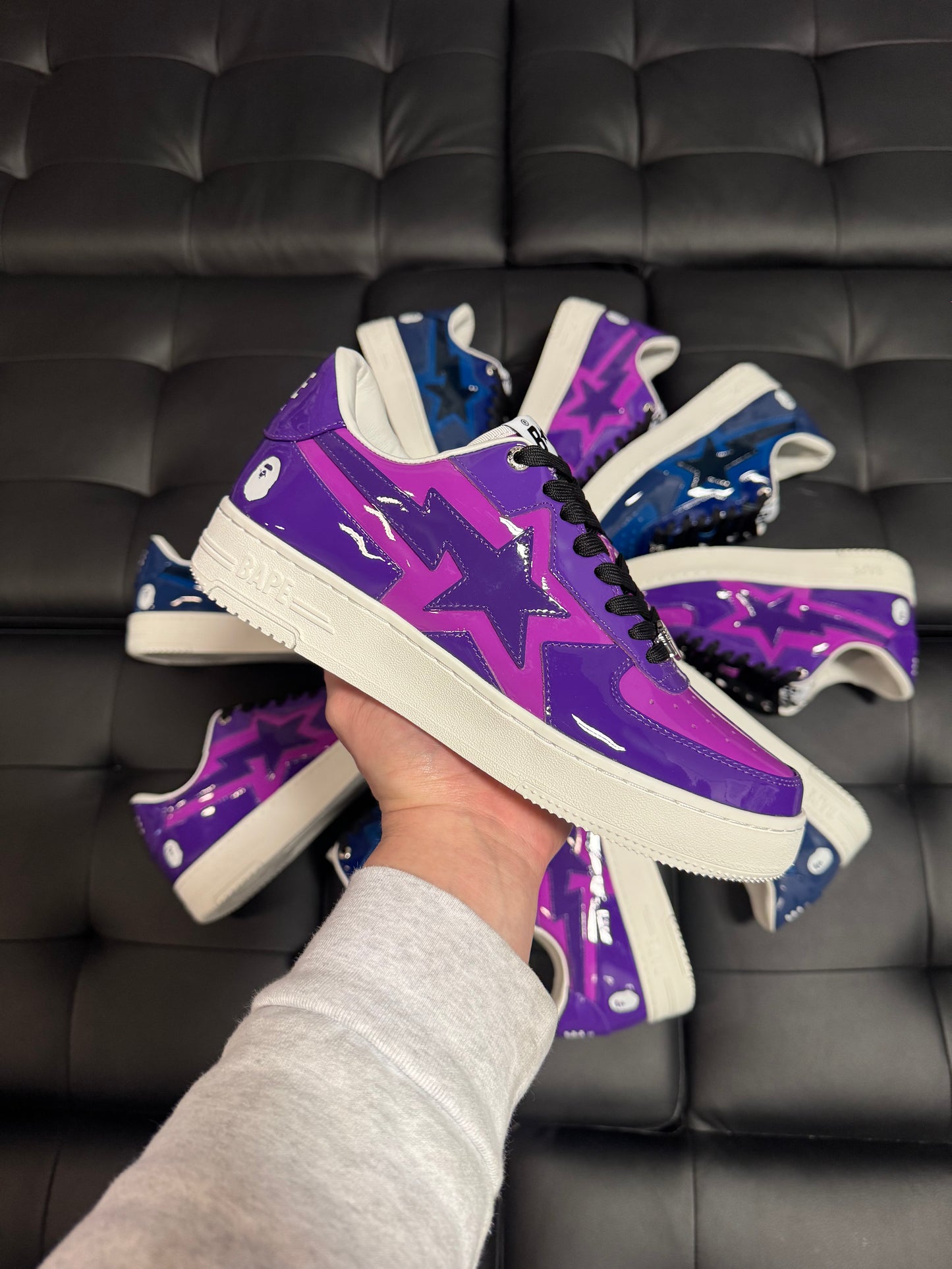 Bape Sta Icon Purple Patent / Brand New