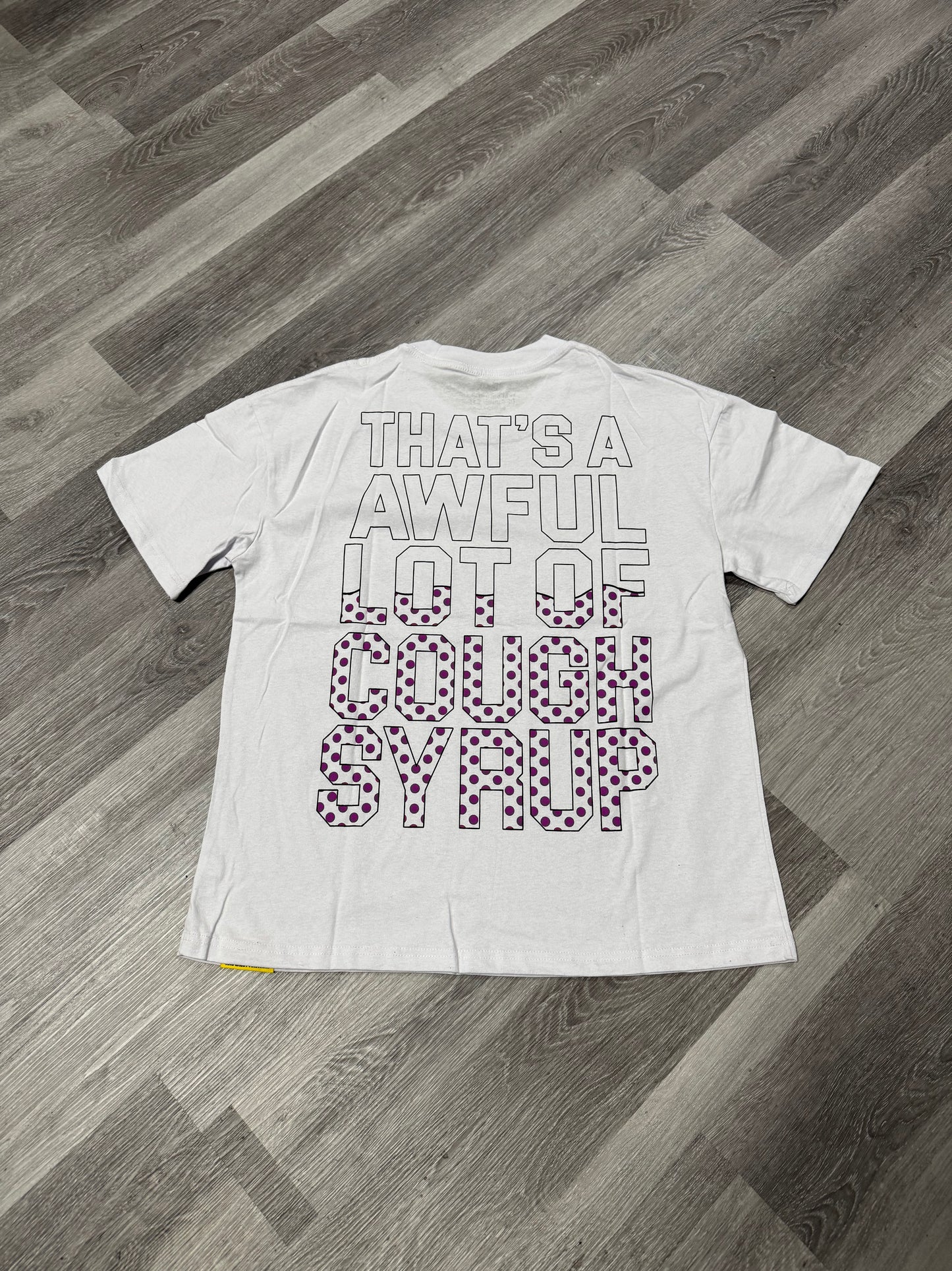 Thats a Awful Lot of Cough Syrup Baby Bottle Tee (White)