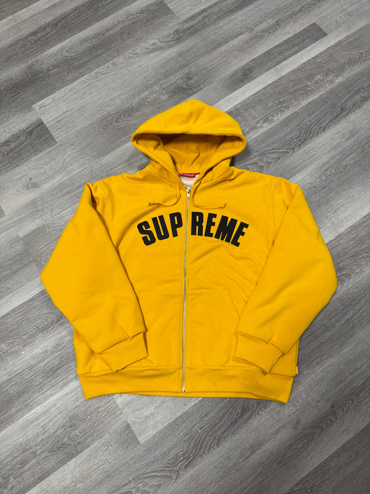 Supreme Arc Thermal Zip Up Hoodie (Yellow)
