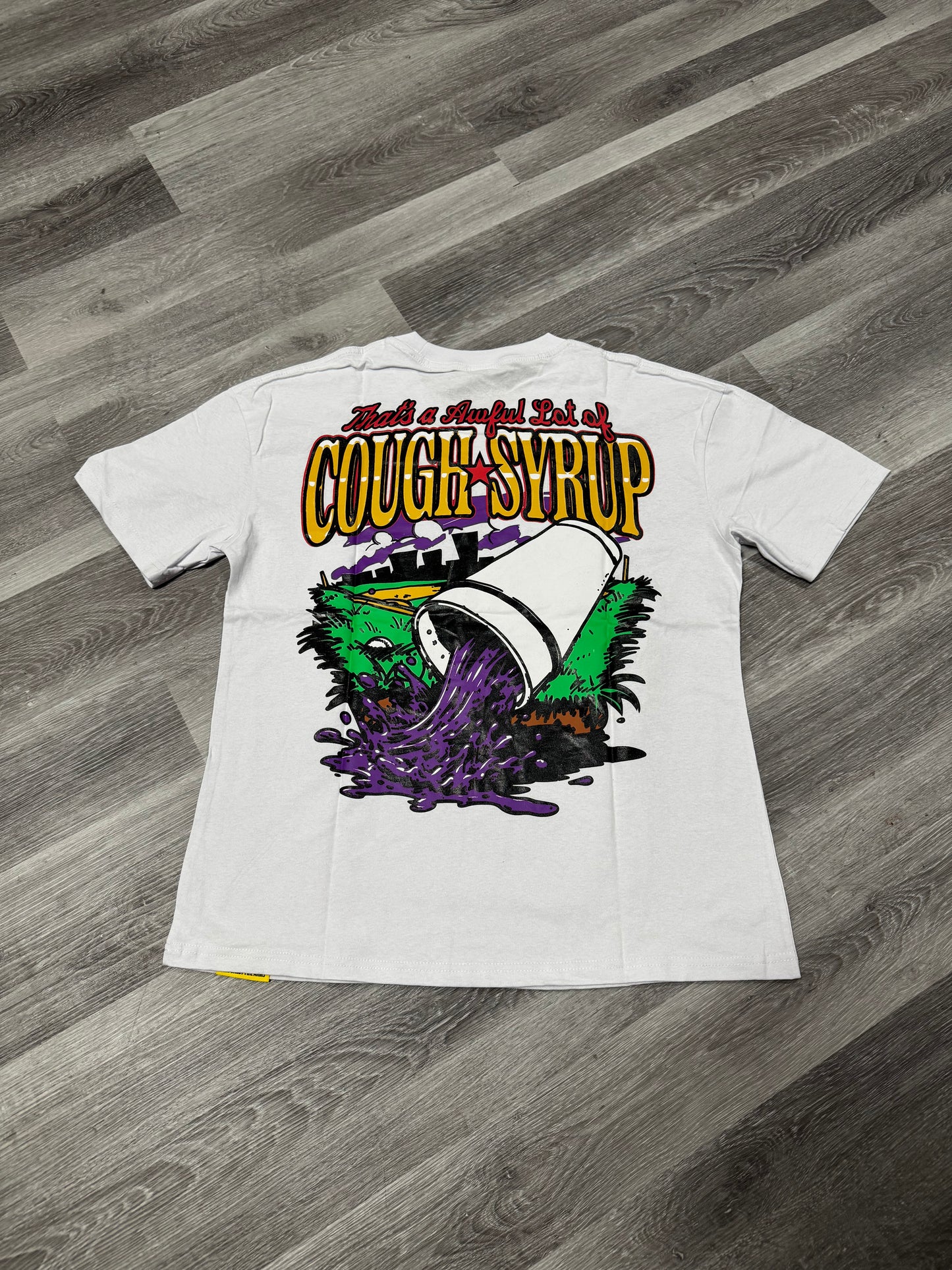 Thats a Awful Lot of Cough Syrup Baseball Tee (White)