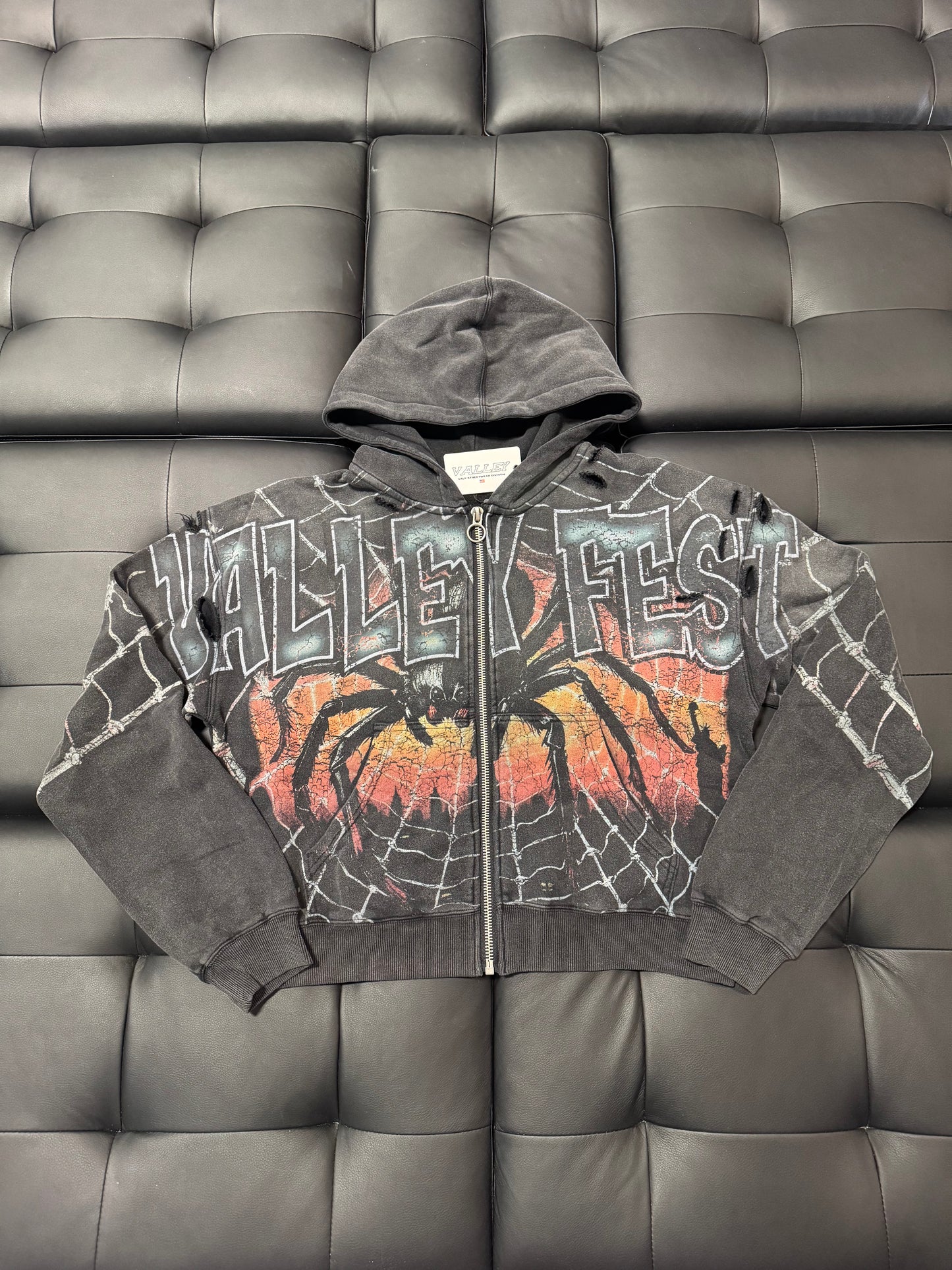 Valley Spider Zip Up Hoodie