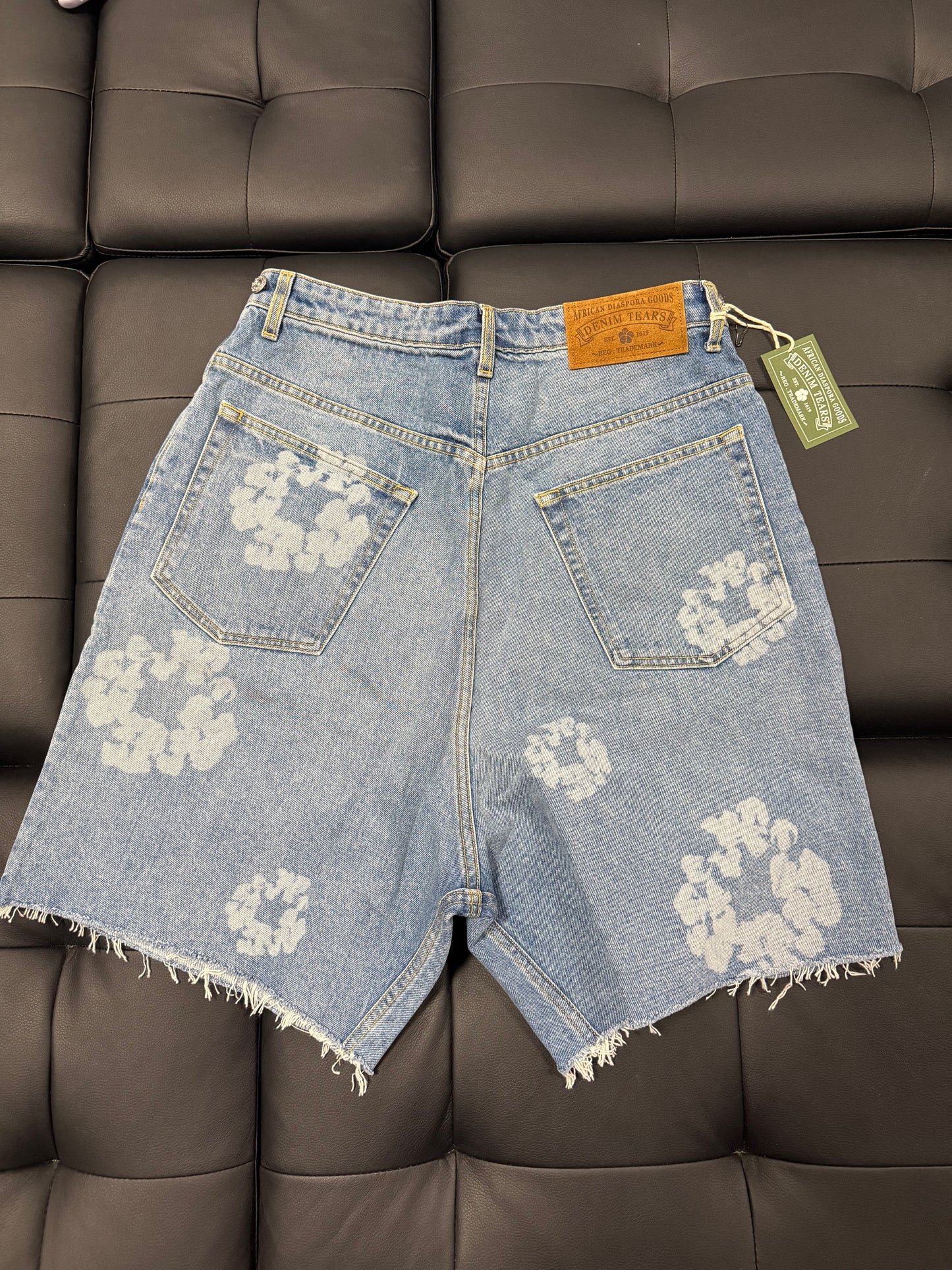 Denim Tears Laser Wreath Denim Shorts