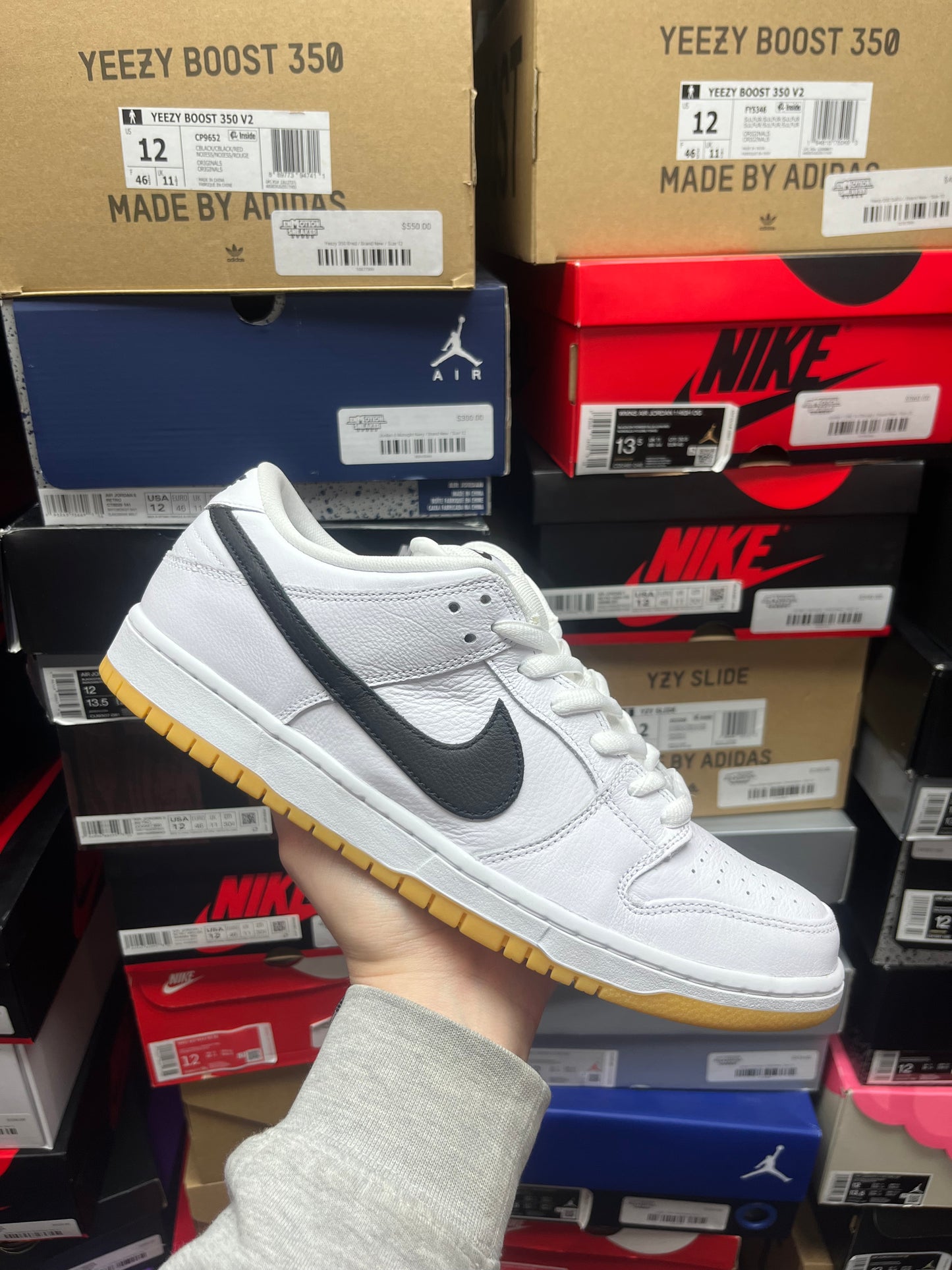Dunk Low SB White Gum / Brand New