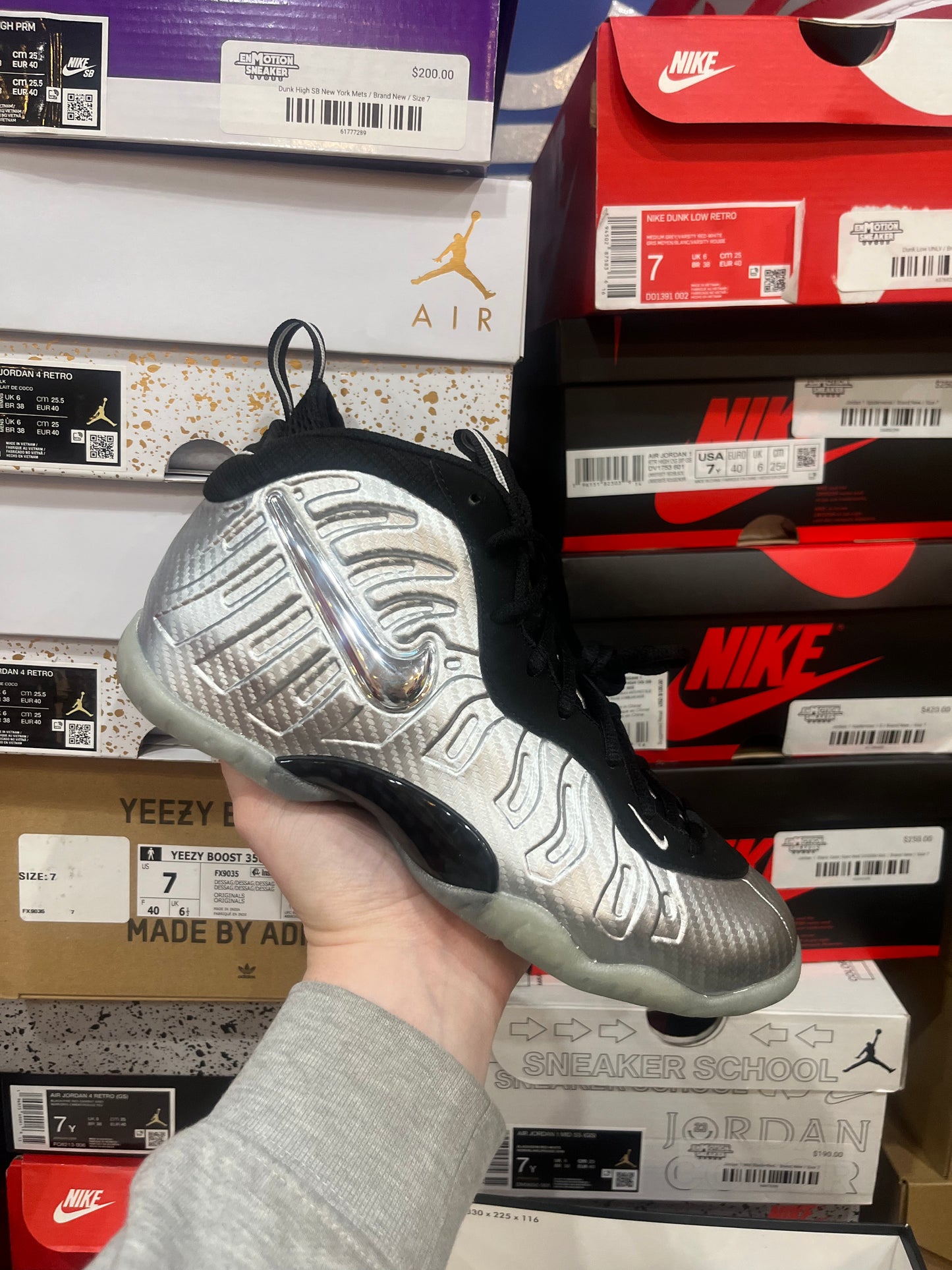 Nike Air Foamposite Pro Silver Surfer / Brand New