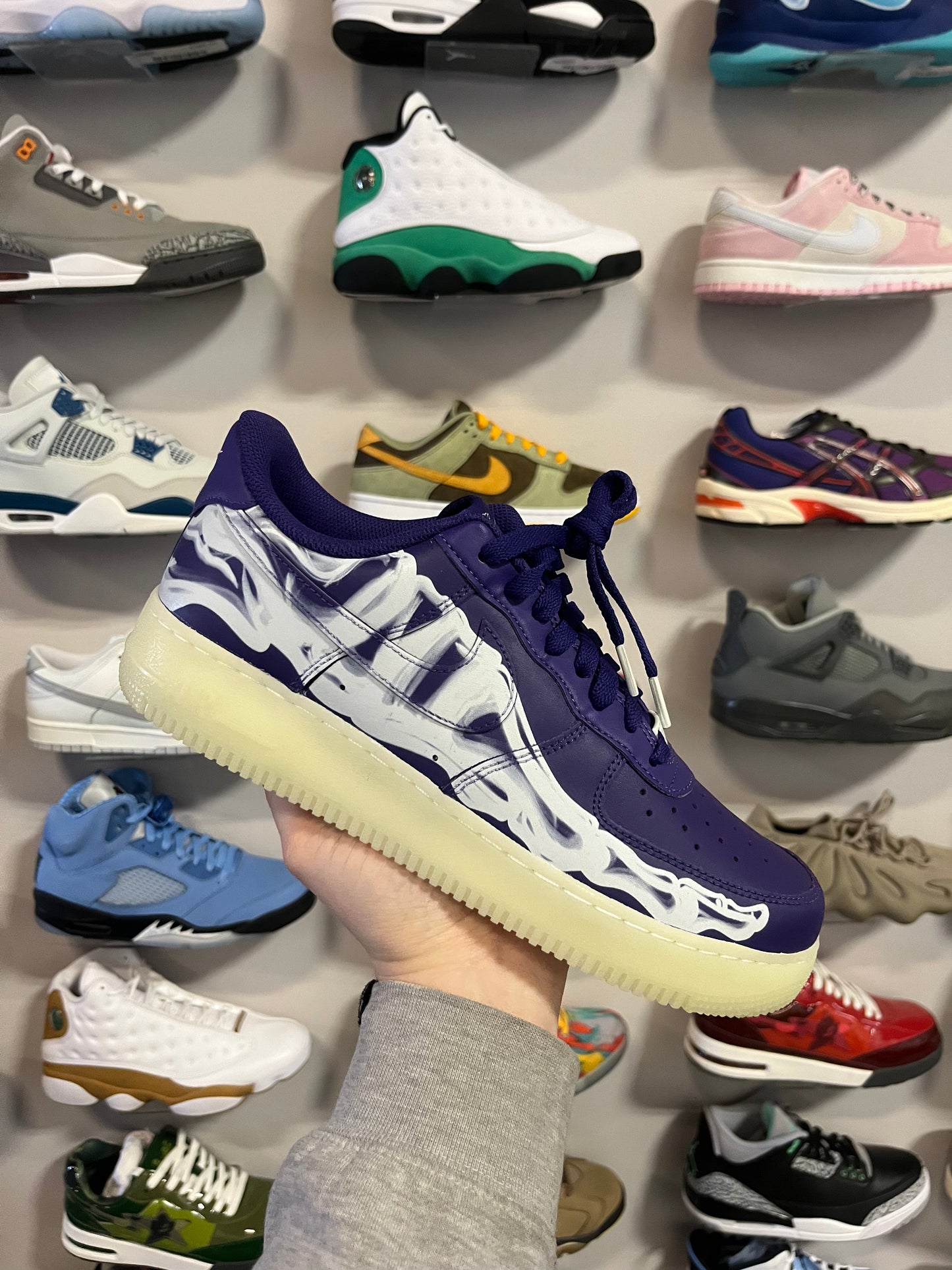 Air Force 1 Low Purple Skeleton / Brand New