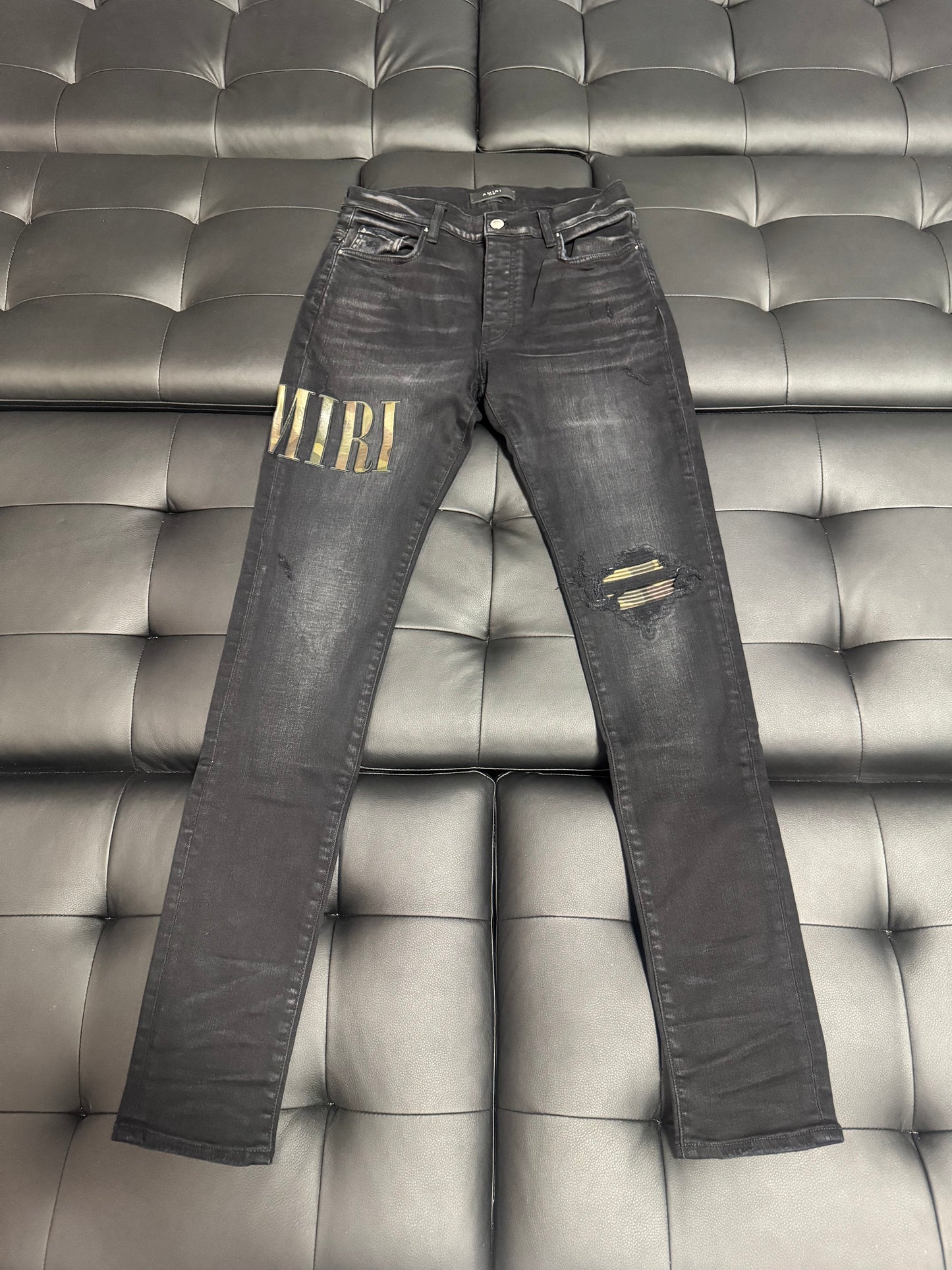 Amiri Core Applique Logo Jeans (Black)