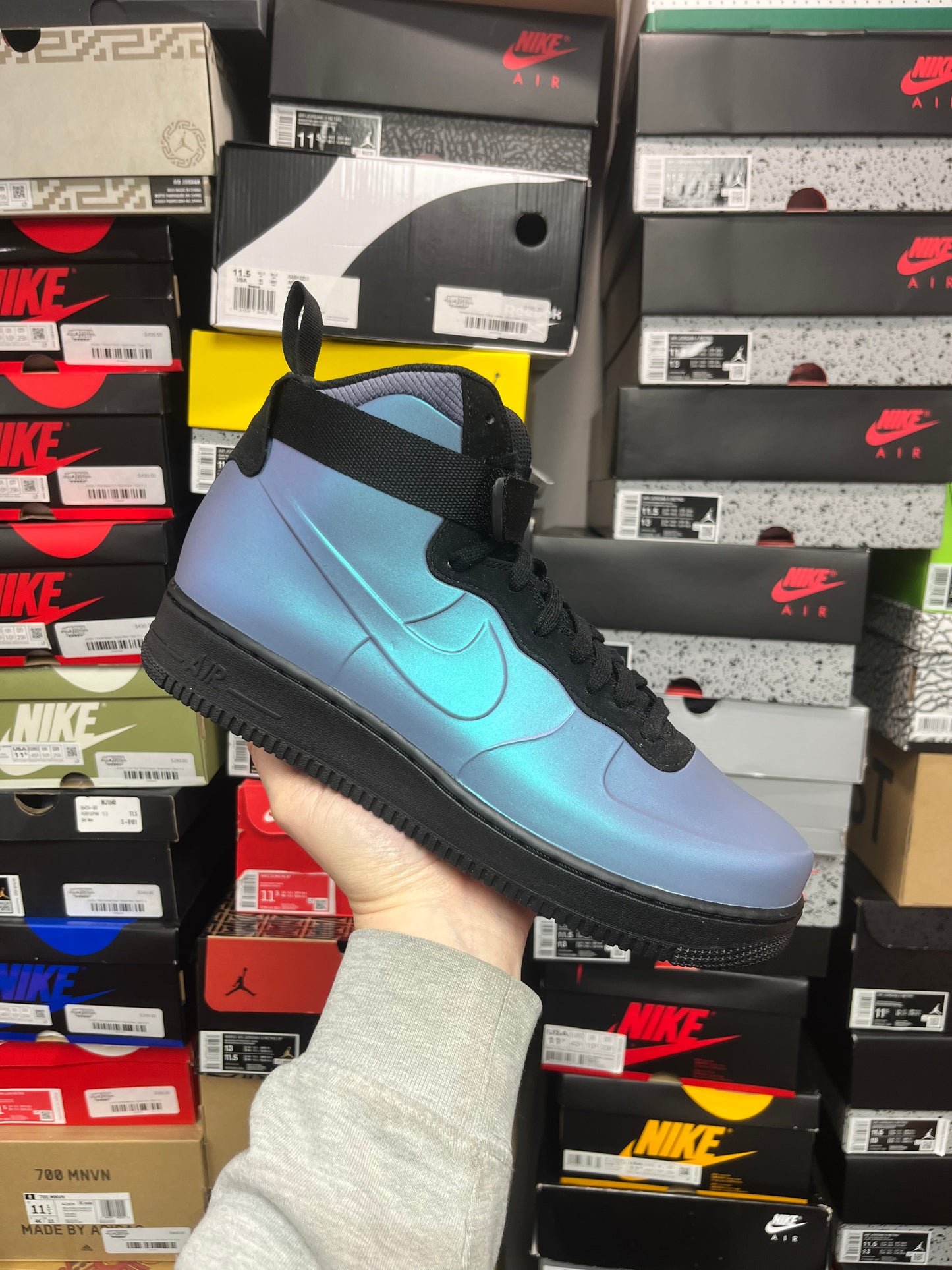 Air Force 1 High Foamposite Light Carbon / Brand New