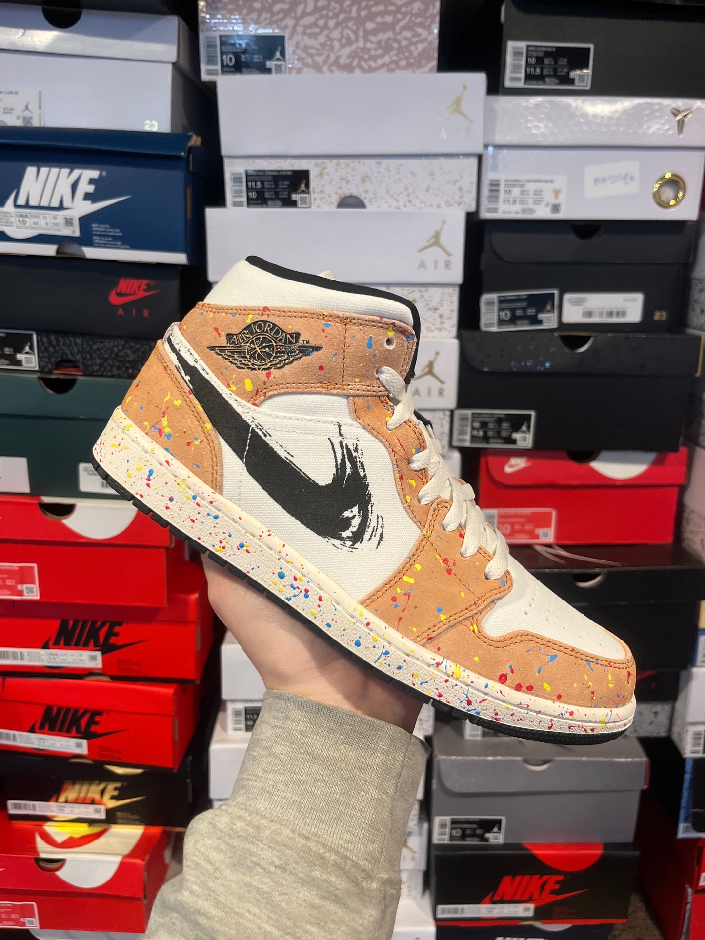 Jordan 1 Mid Brushstroke / Brand New