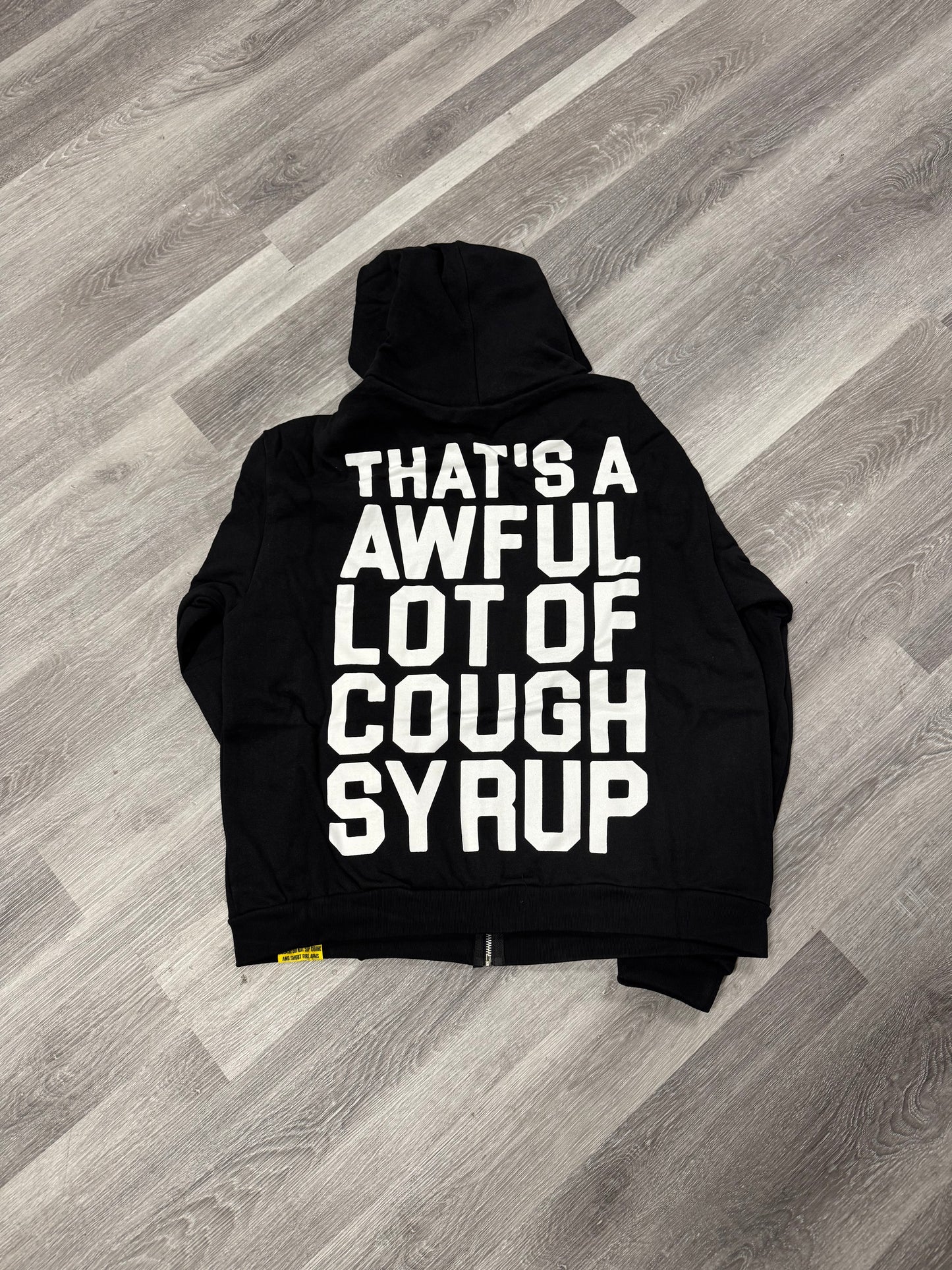 Thats a Awful Lot of Cough Syrup Classic Zip Up (Black)