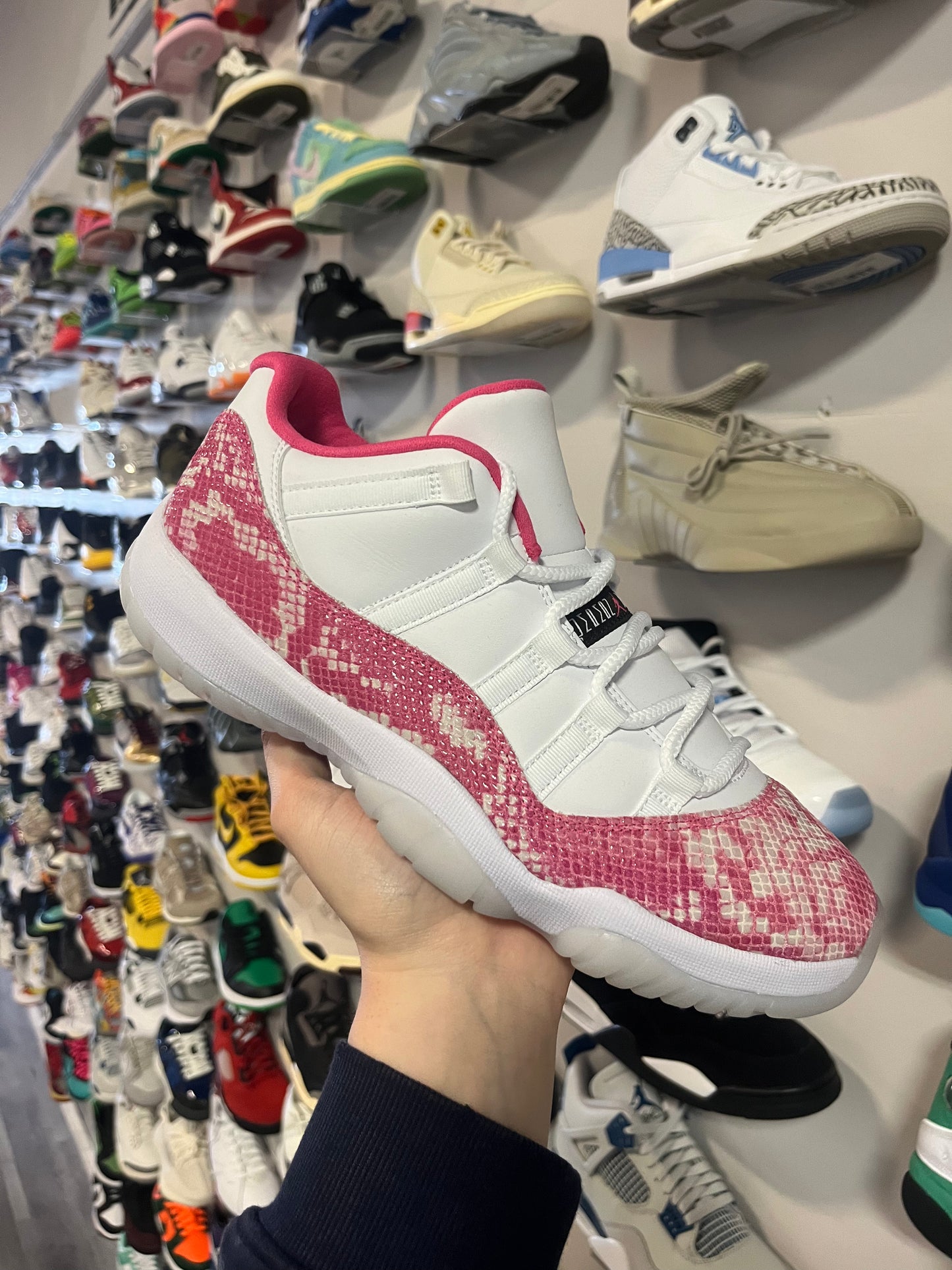 Jordan 11 Low Pink Snakeskin / Brand New