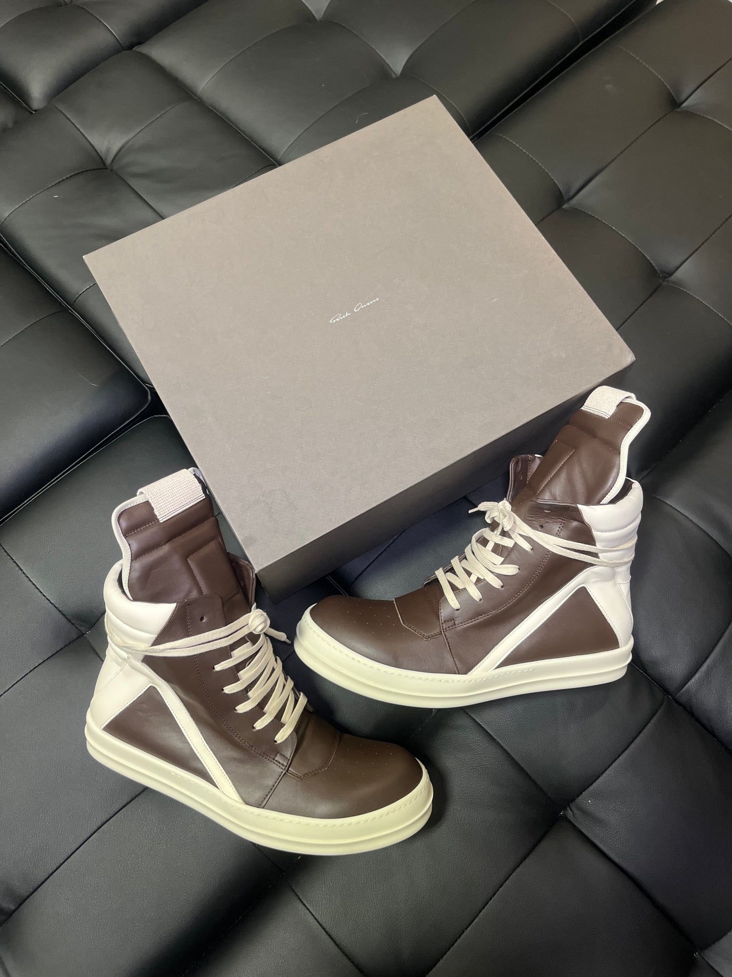 Rick Owens Geobasket Brown / Brand New