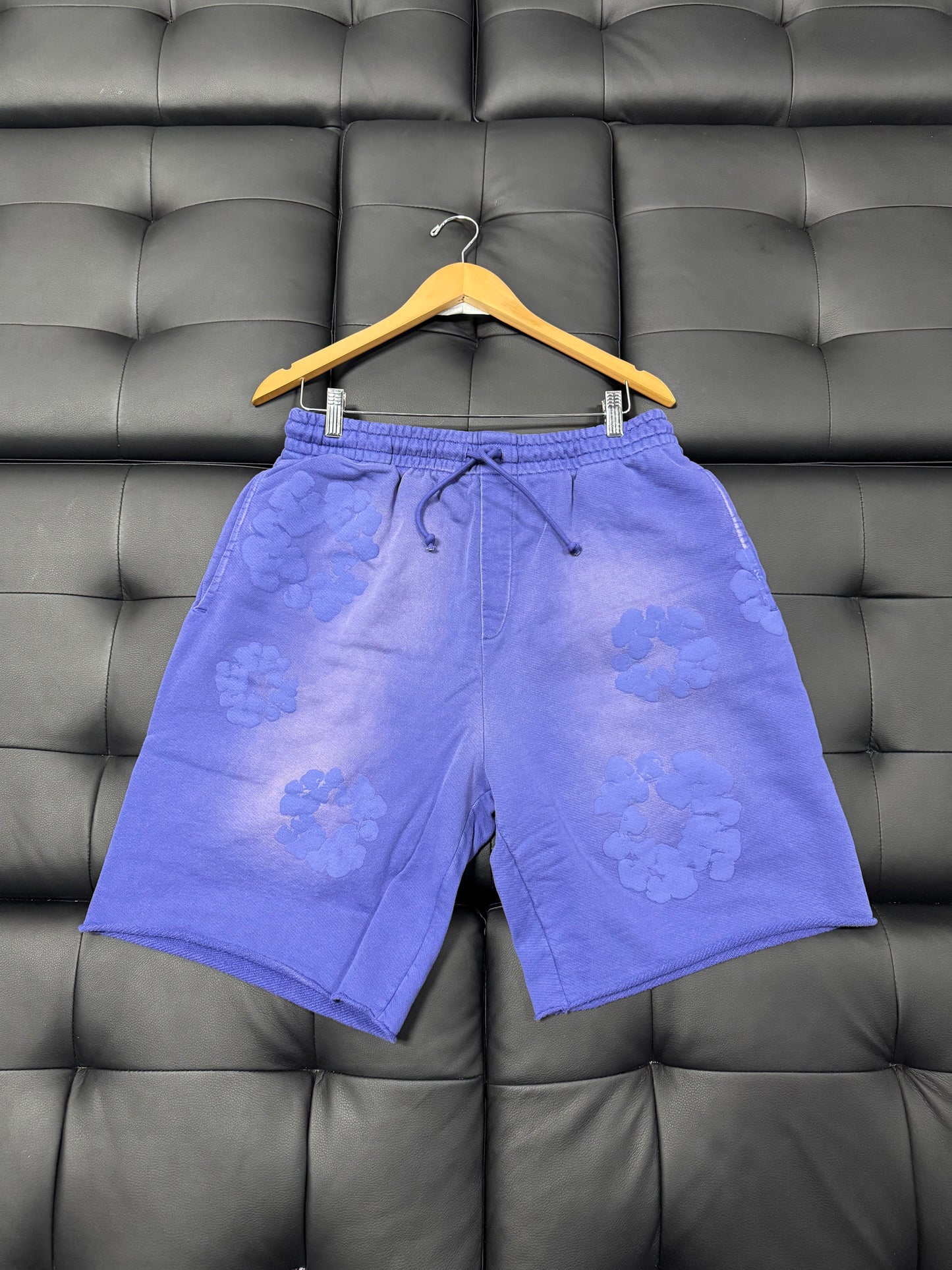 Denim Tears Cotton Wreath Shorts (Washed Blue)
