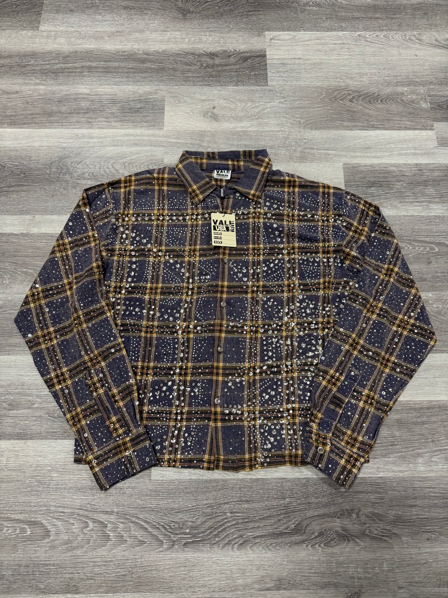 Valley Moonlight Rhinestone Flannel