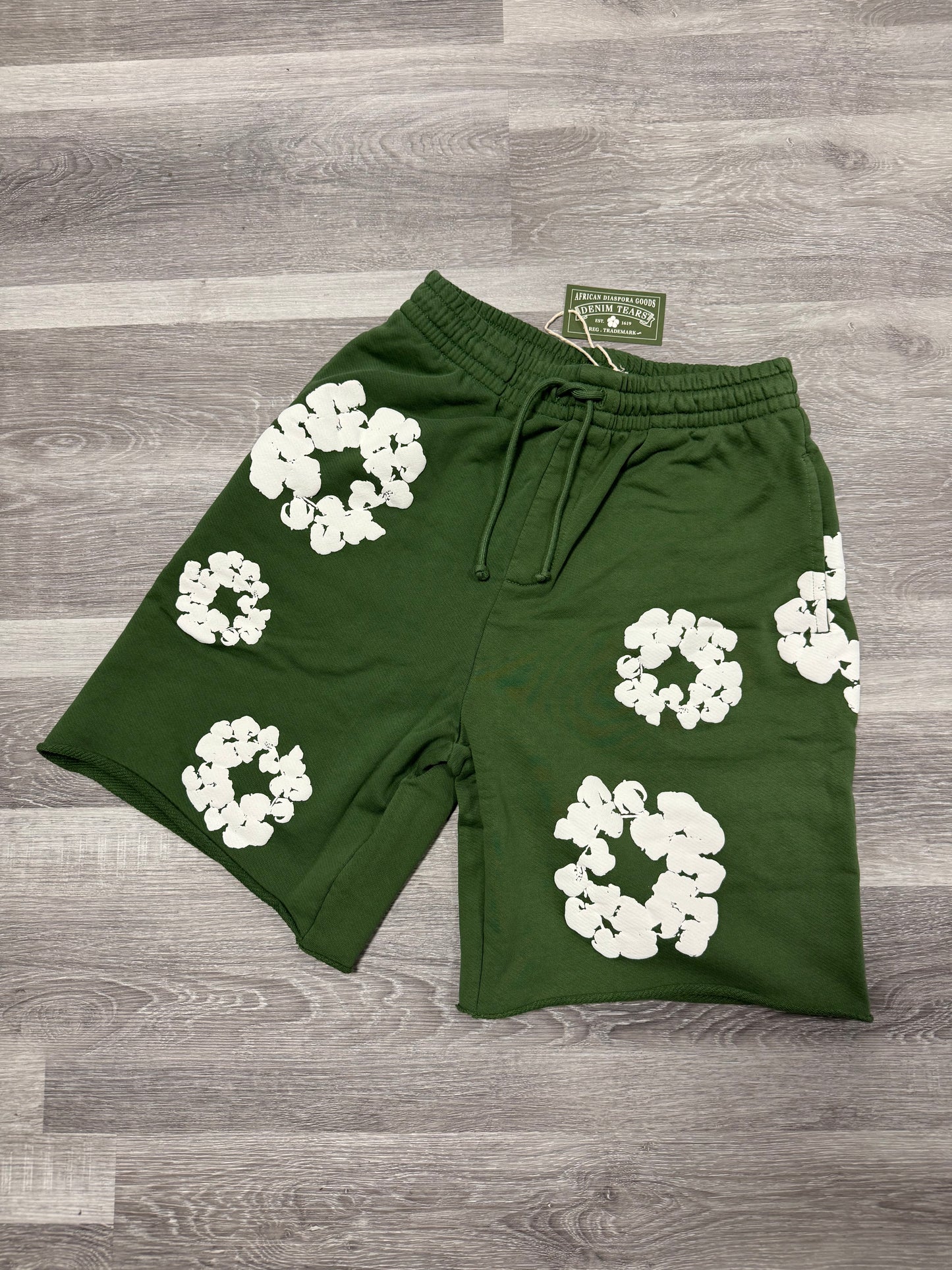 Denim Tears Cotton Wreath Shorts (Green)