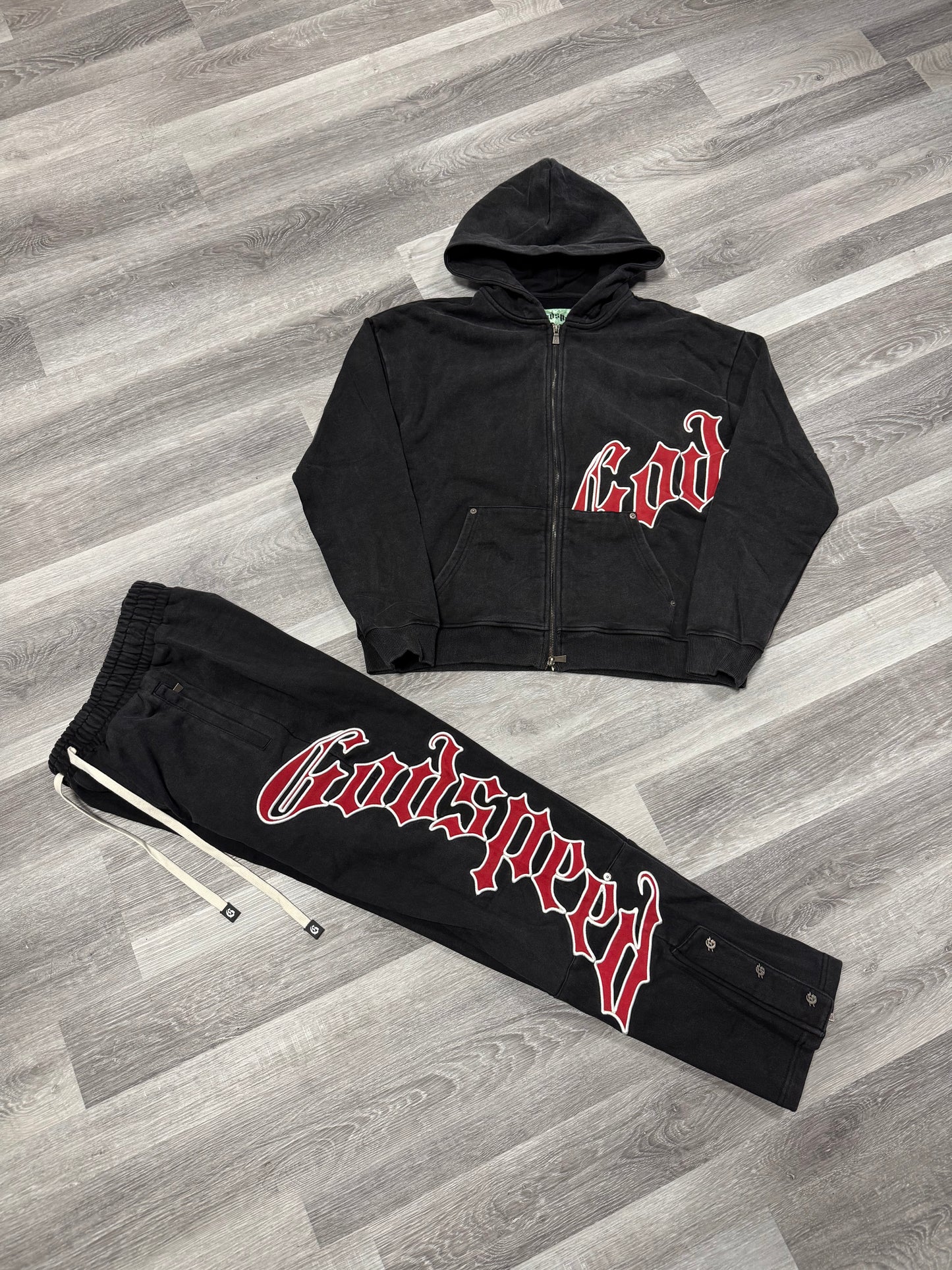Godspeed Sweatsuit (Black/Red)