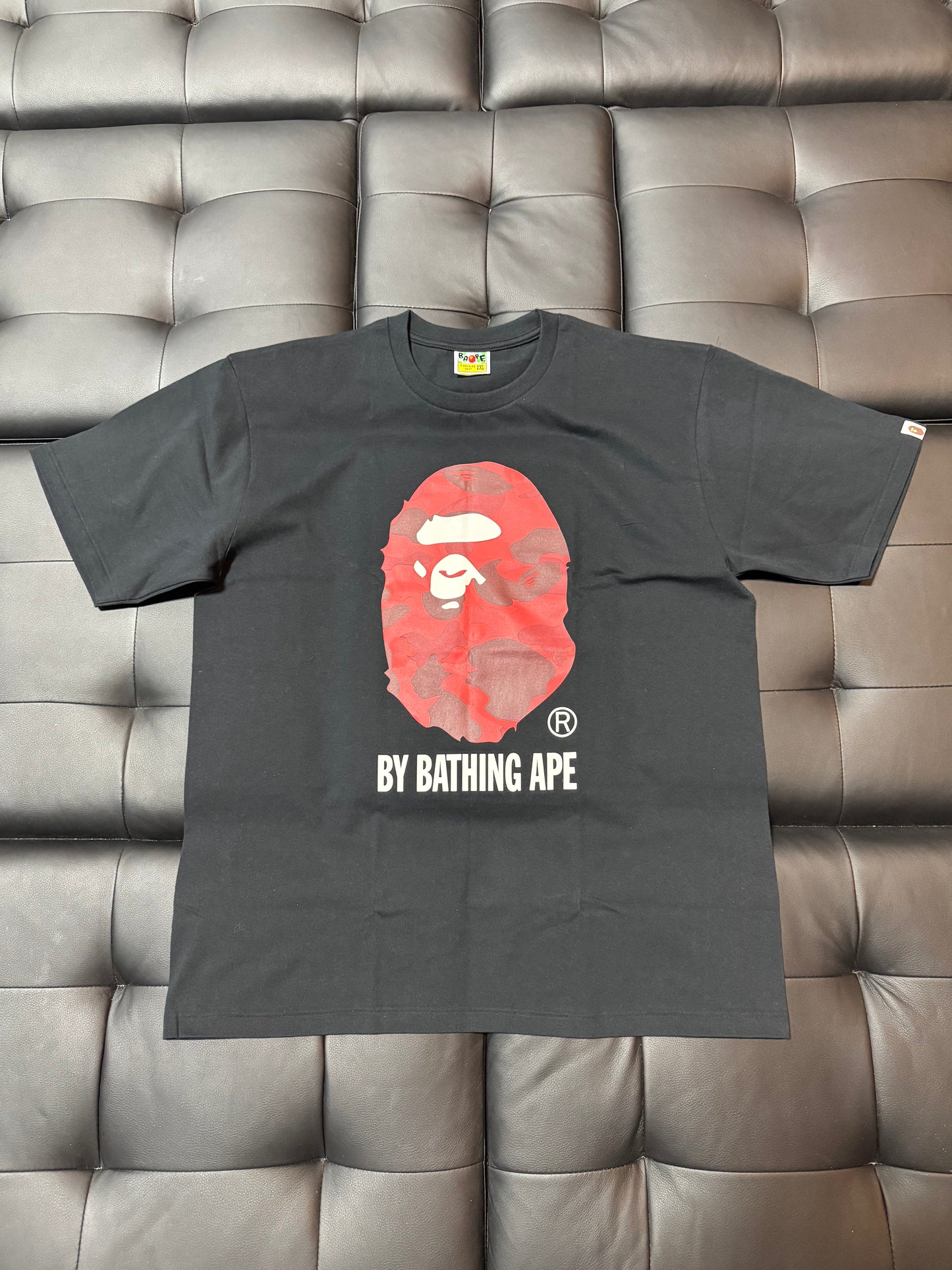 Bape Big Head Red Camo Tee (Black)