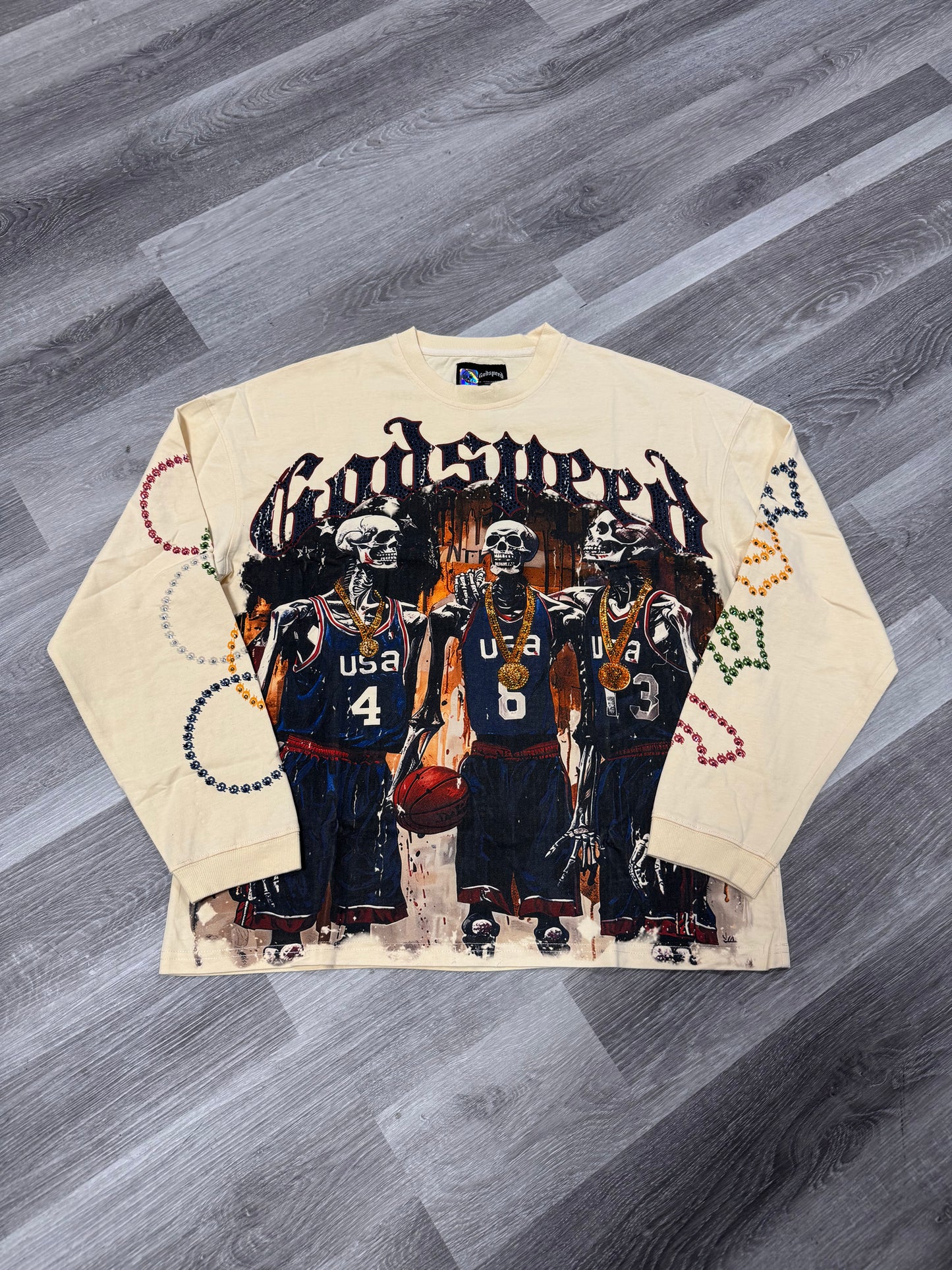 Godspeed VVS Olympics Dream Team Longsleeve Tee (Bone)