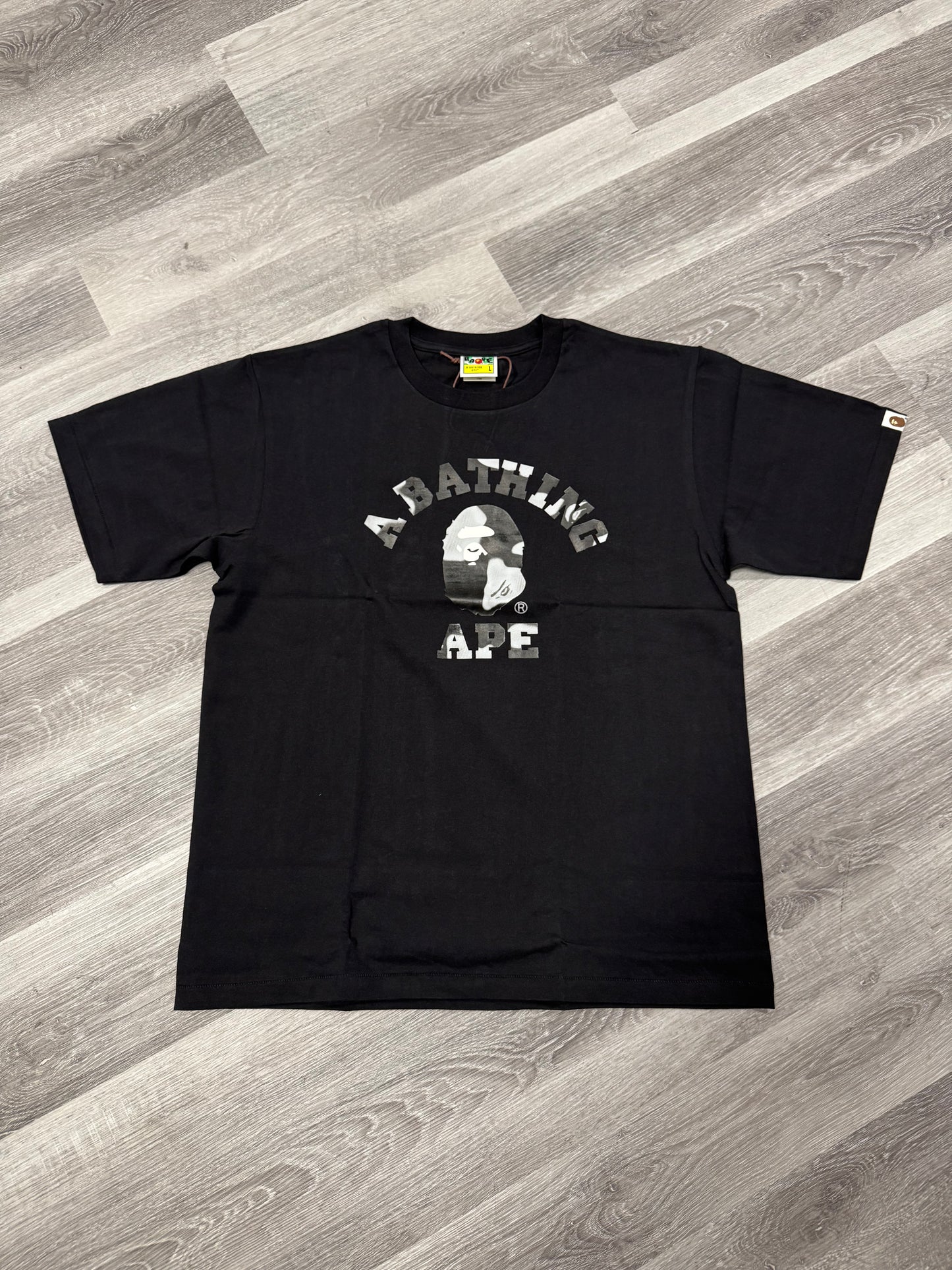 Bape College Grey Smoke Tee (Black)
