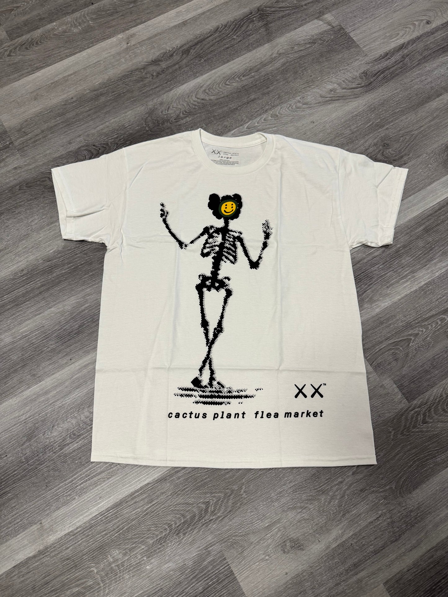 Kaws x Cactus Plant Flea Market Tee (White)