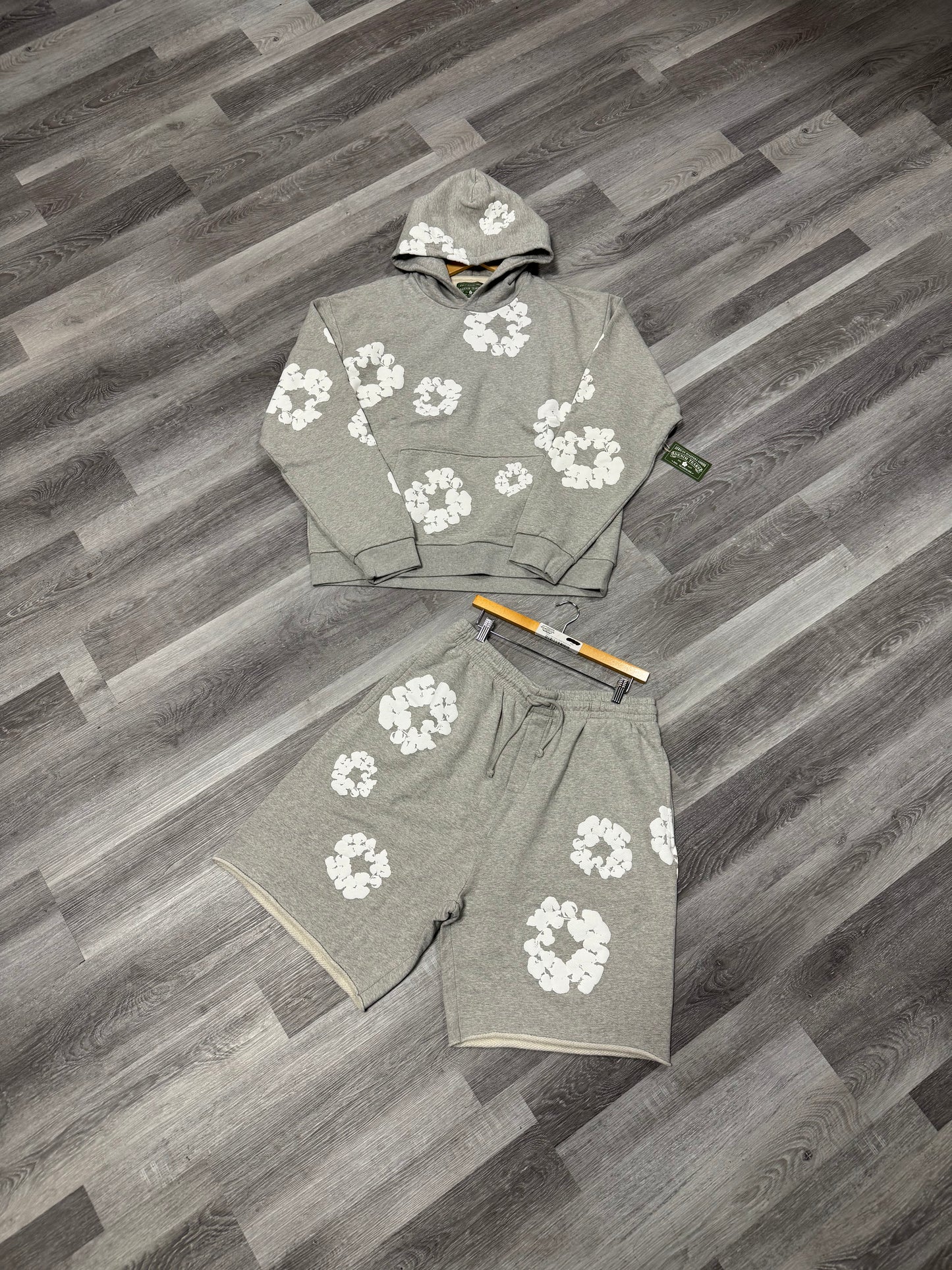 Denim Tears Cotton Wreath Sweatsuit (Grey)