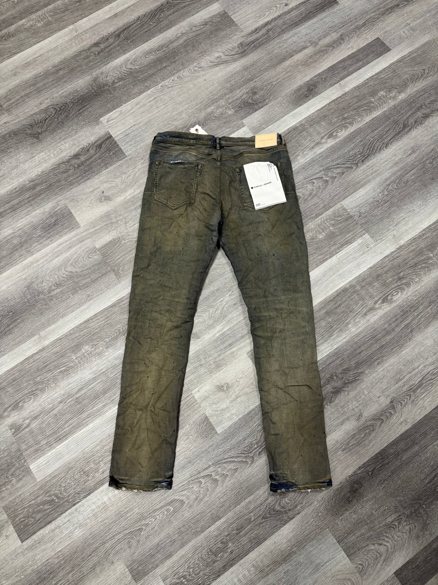 Purple Brand Indigo Oil Repair Denim Jeans