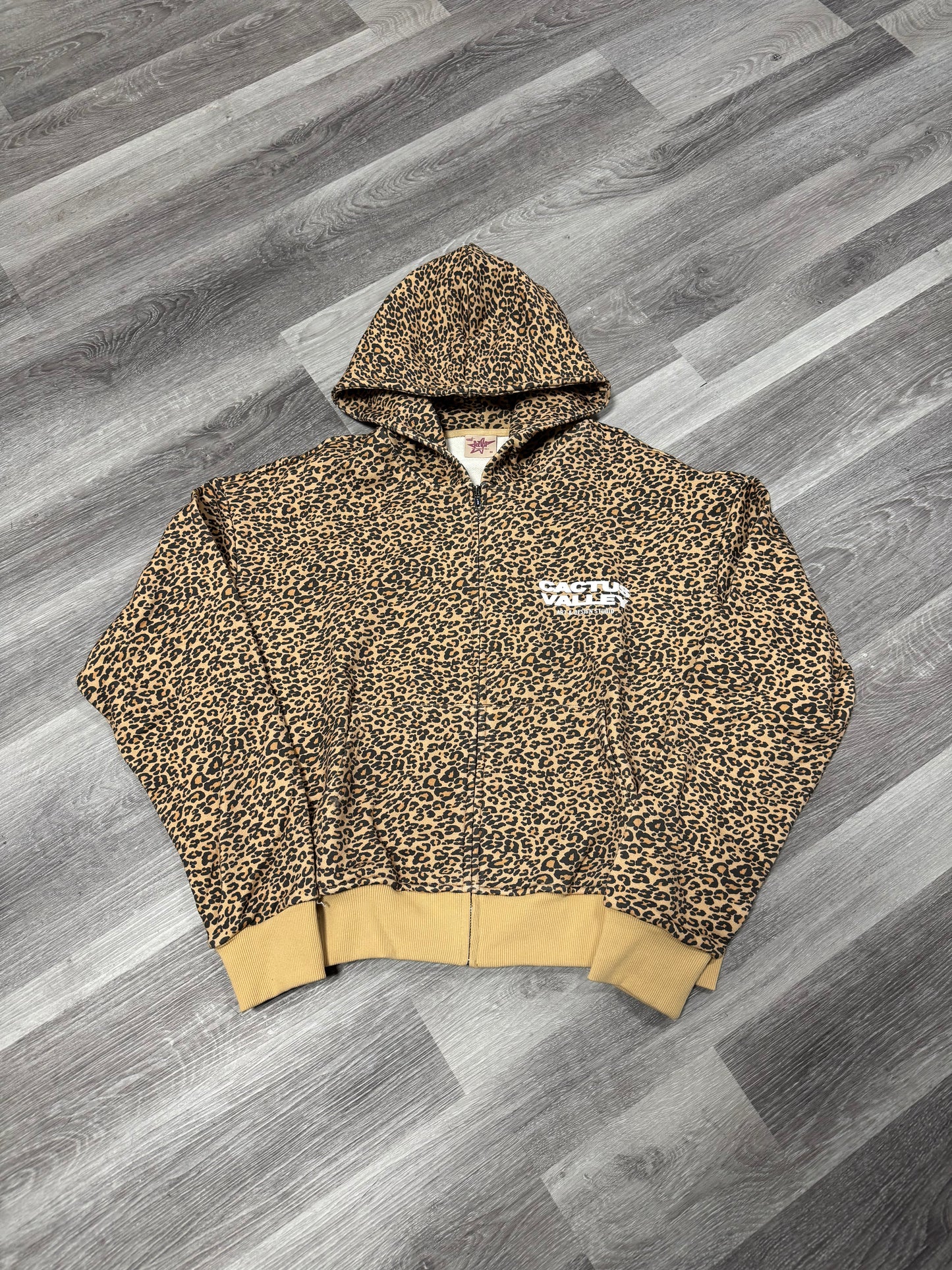 AZVA Cheetah Zip Up Hoodie